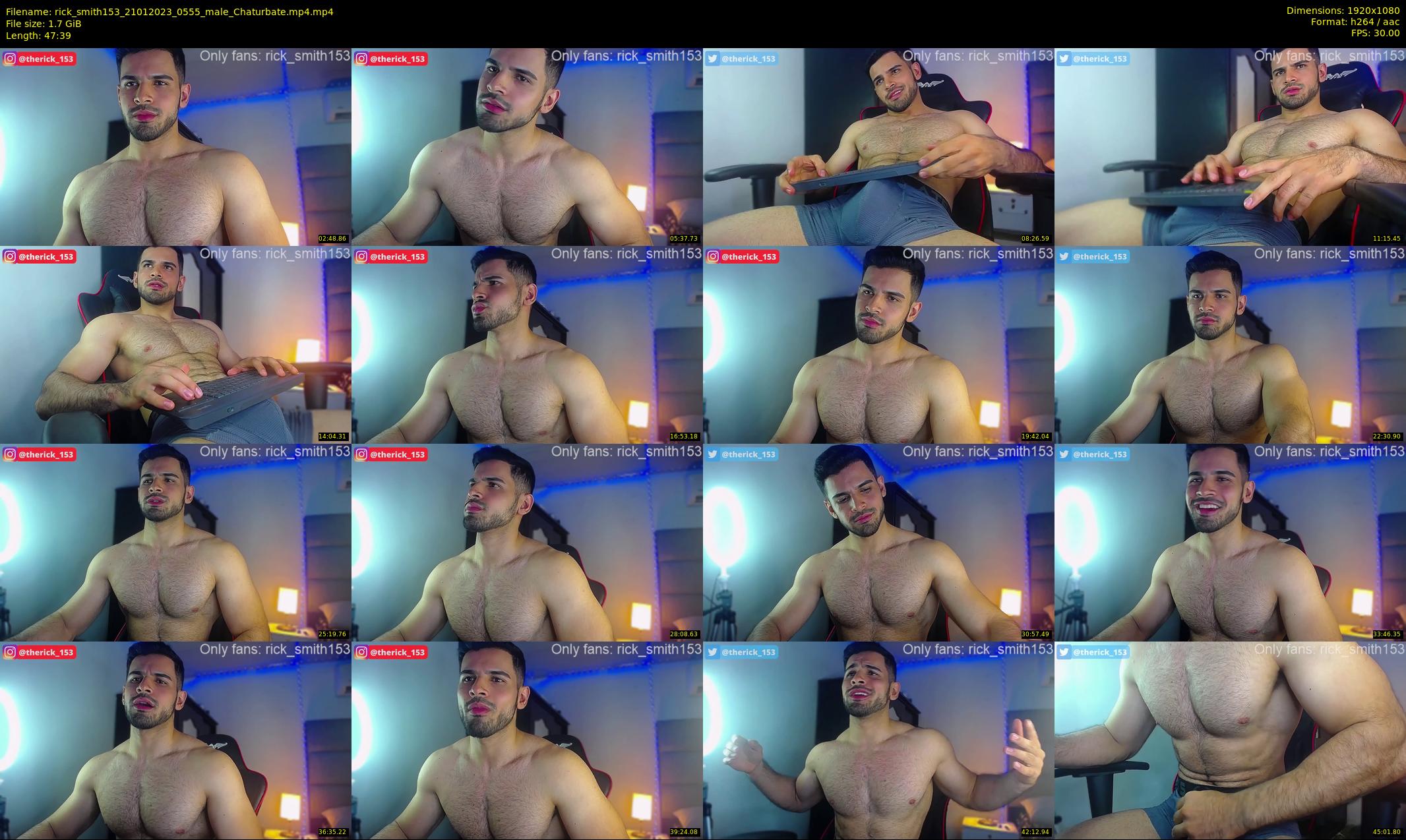 rick_smith153 — 48 minute Chaturbate male cam show recording, 1080p, Jan 21, 2023