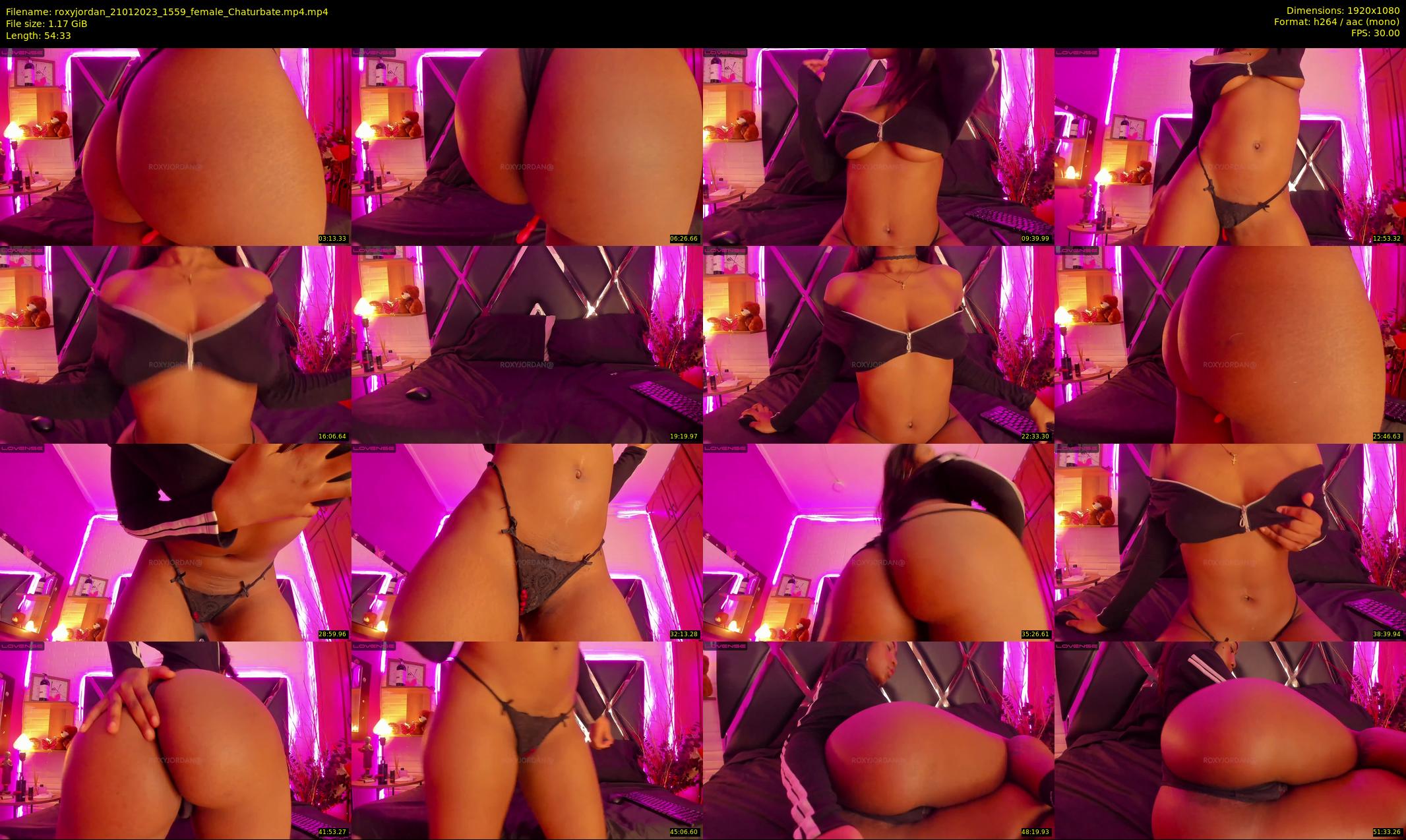 roxyjordan — 55 minute Chaturbate female cam show recording, 1080p, Jan 21, 2023