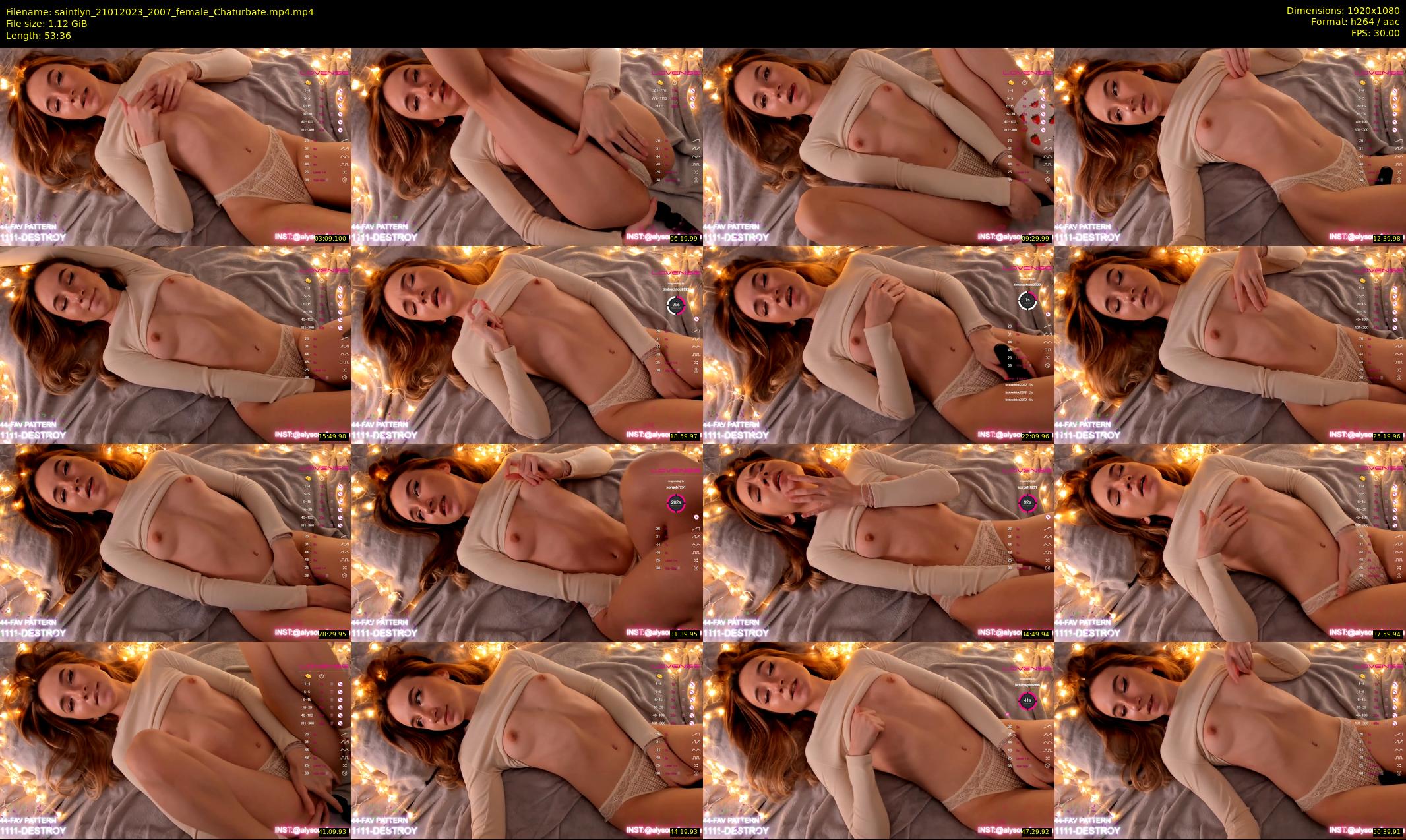 saintlyn — 54 minute Chaturbate female cam show recording, 1080p, Jan 21, 2023