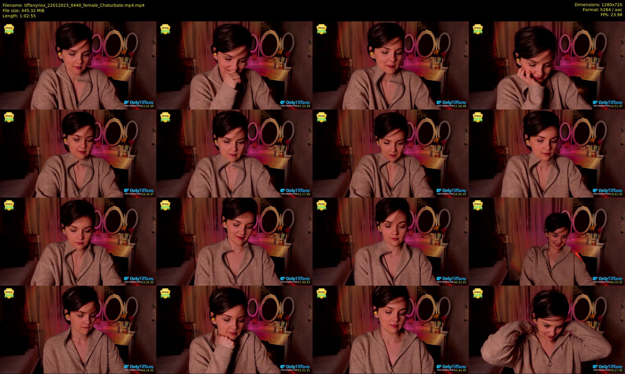 tiffanyriox — 63 minute Chaturbate female cam show recording, 720p, Jan 22, 2023