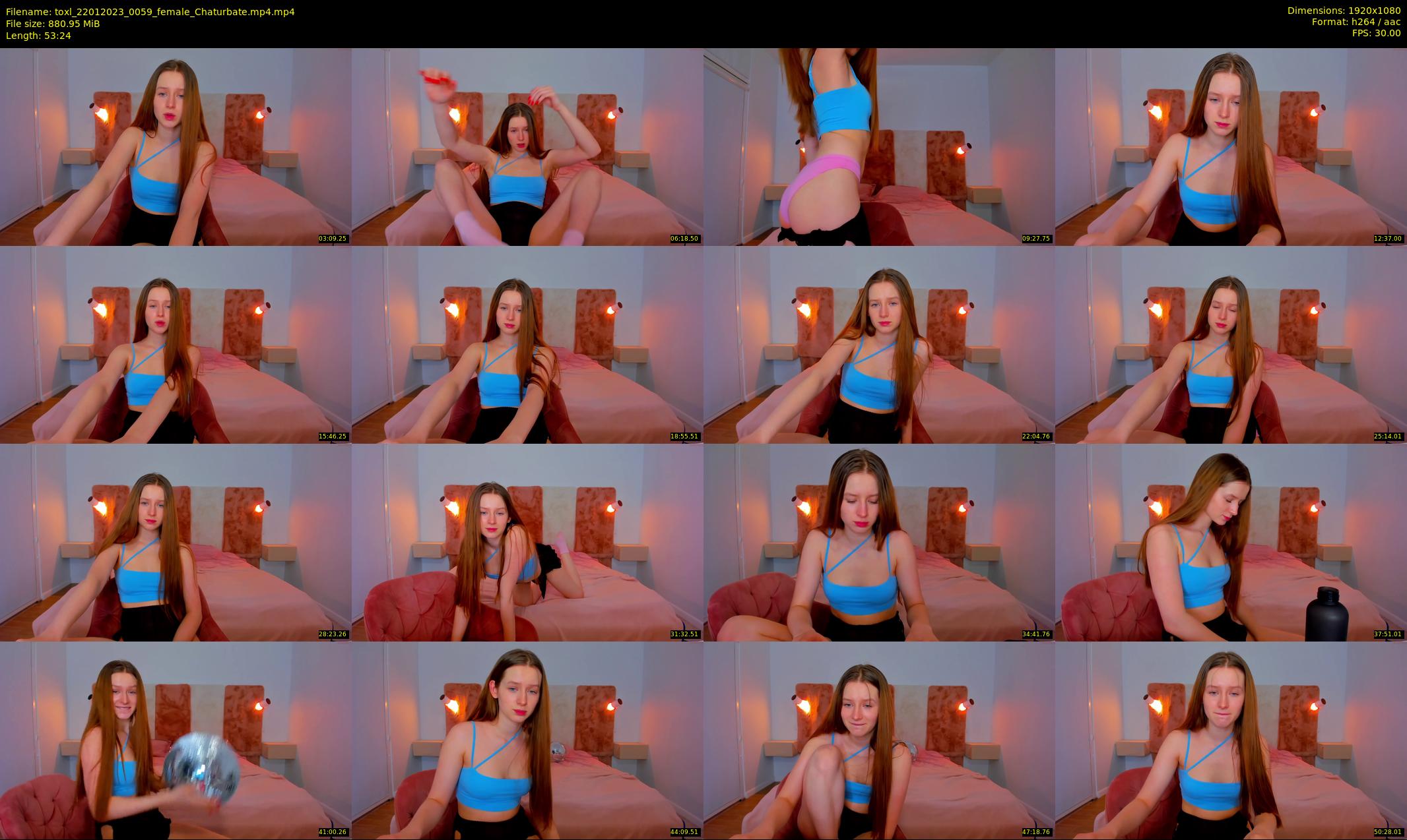 toxl — 54 minute Chaturbate female cam show recording, 1080p, Jan 22, 2023