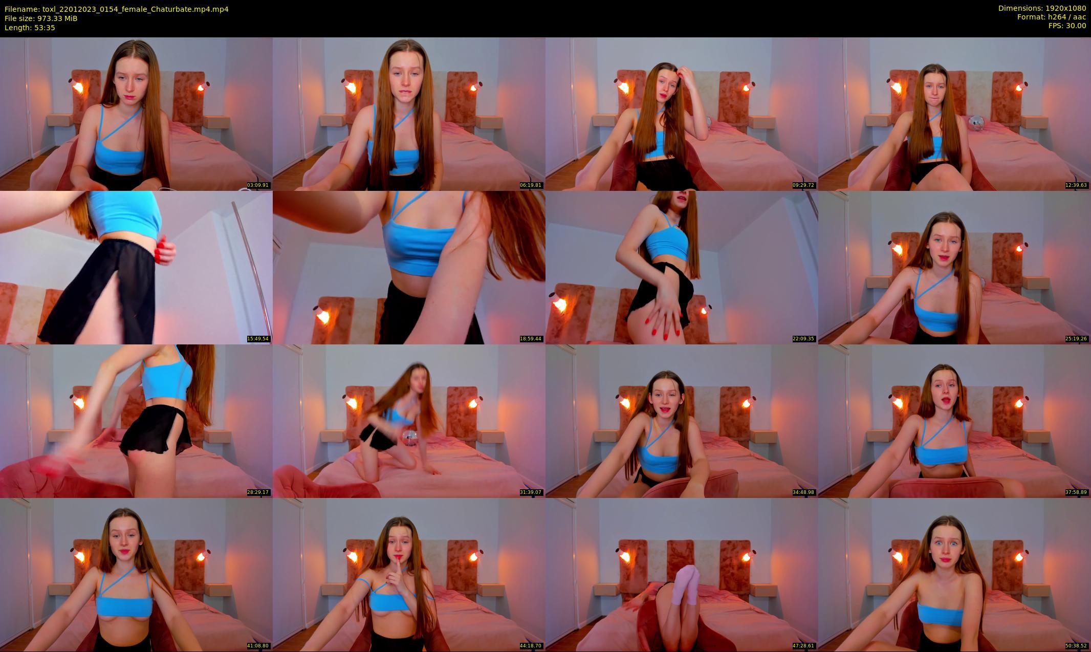 toxl — 54 minute Chaturbate female cam show recording, 1080p, Jan 22, 2023