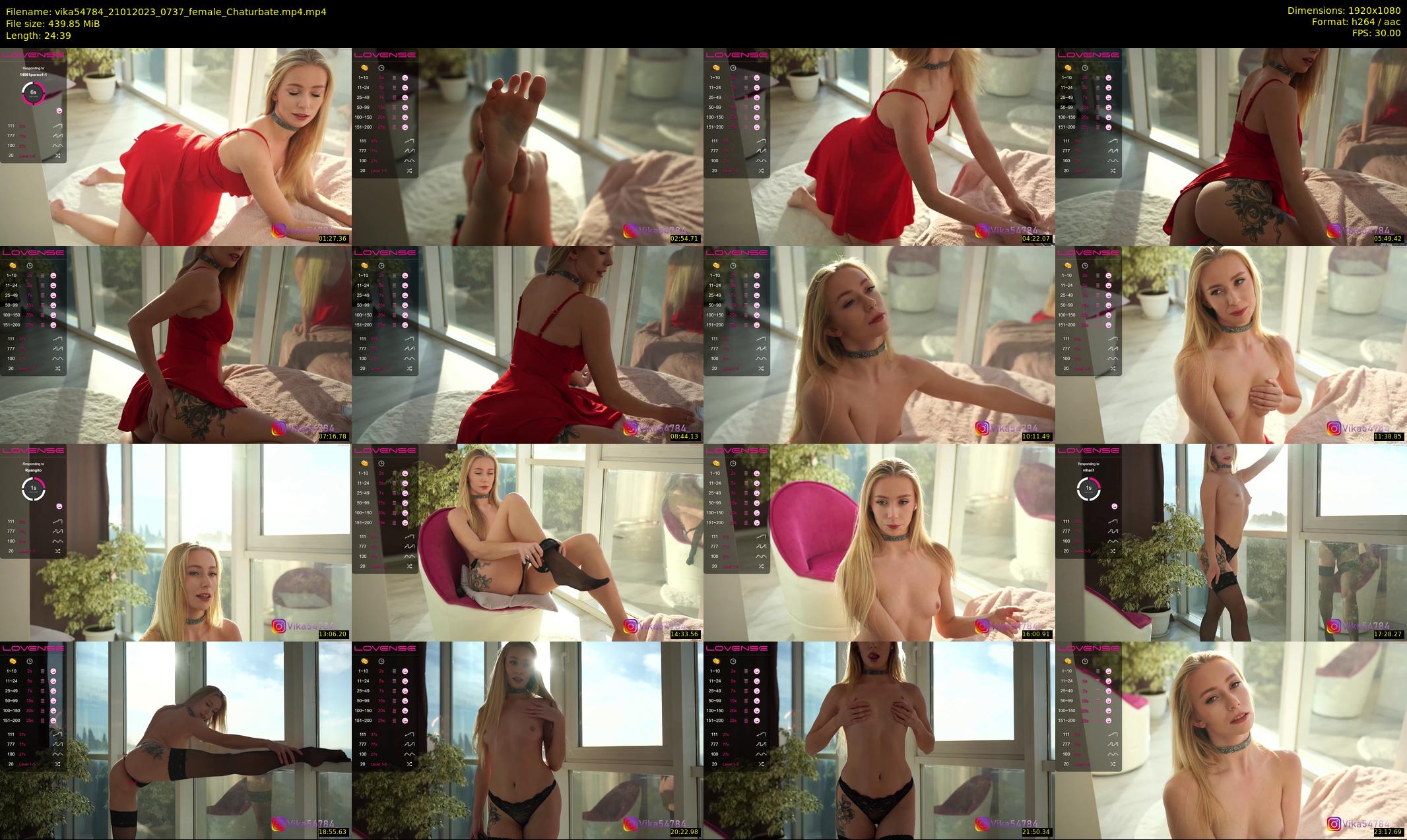 vika54784 — 25 minute Chaturbate female cam show recording, 1080p, Jan 21, 2023