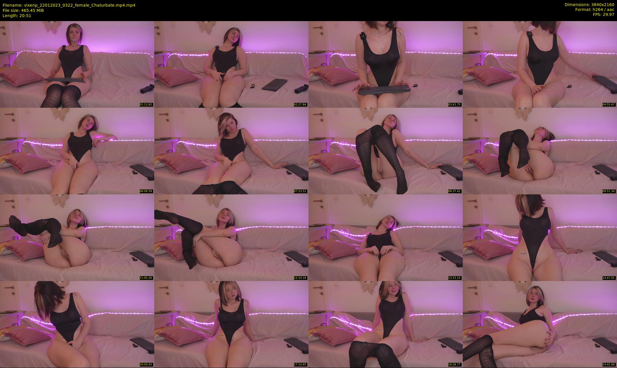 vixenp — 21 minute Chaturbate female cam show recording, 4K, Jan 22, 2023