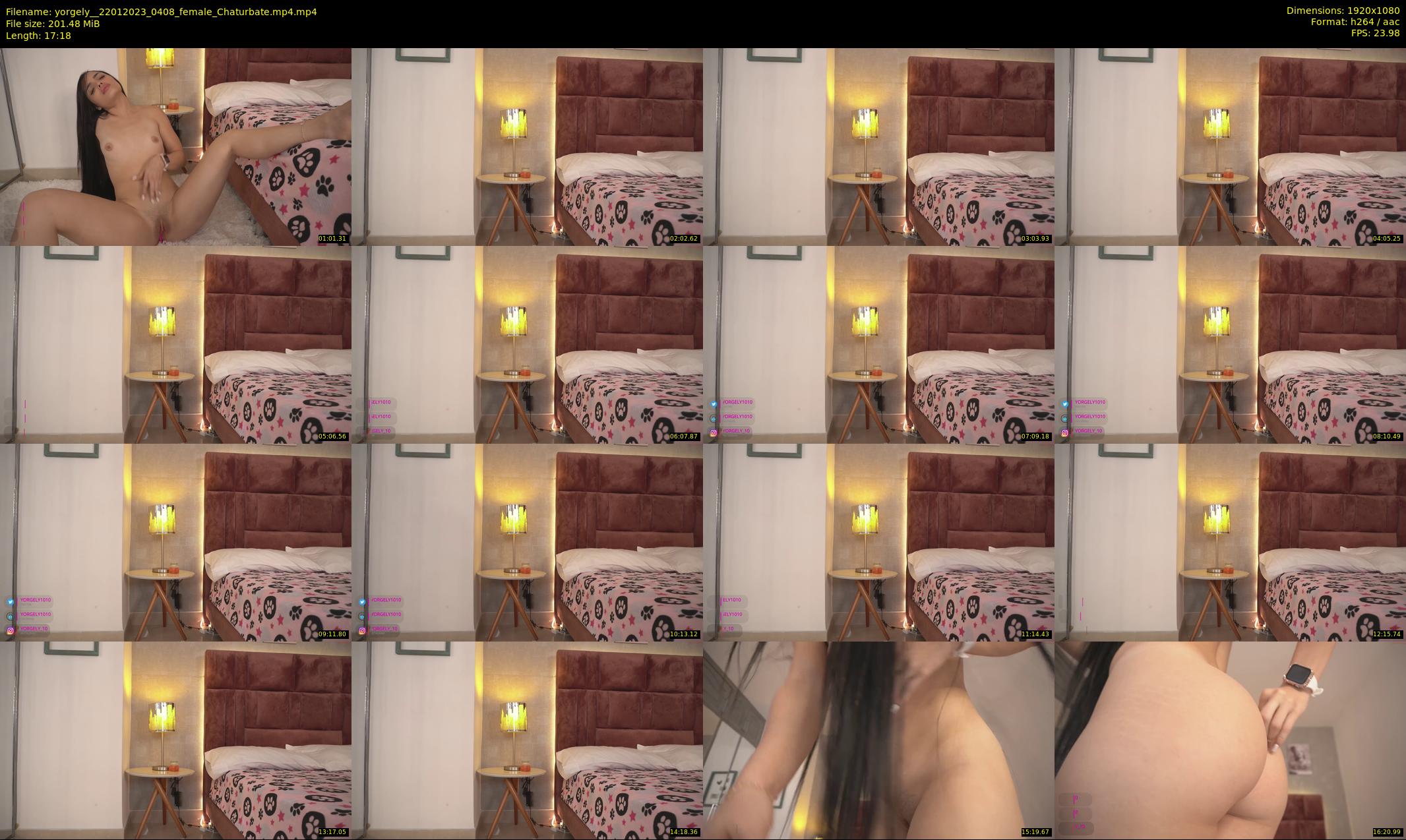 yorgely_ — 18 minute Chaturbate female cam show recording, 1080p, Jan 22, 2023