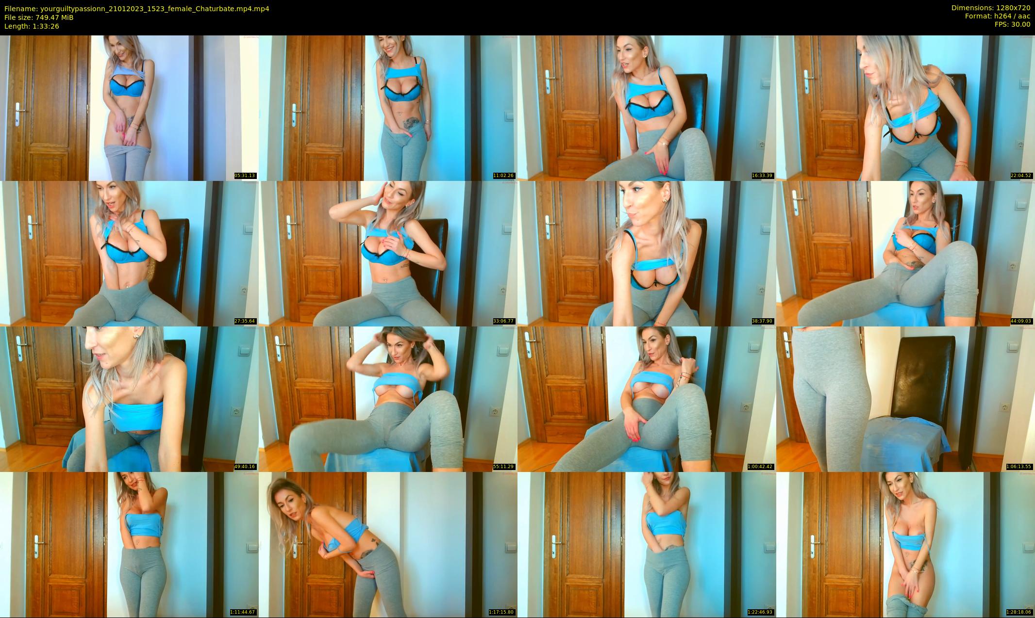 yourguiltypassionn — 94 minute Chaturbate female cam show recording, 720p, Jan 21, 2023