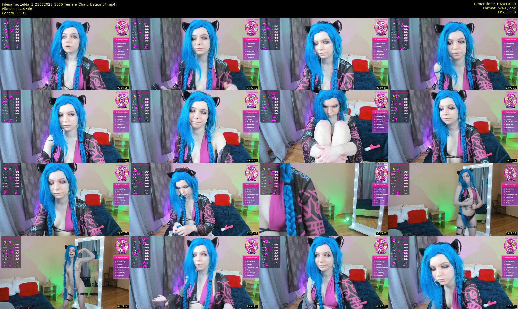 zelda_1 — 56 minute Chaturbate female cam show recording, 1080p, Jan 21, 2023