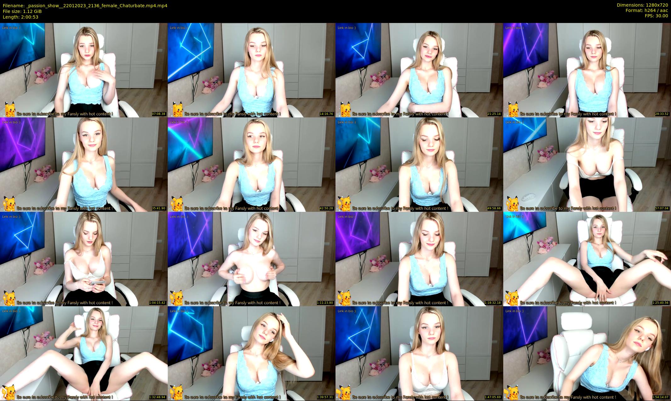 _passion_show_ — 121 minute Chaturbate couple cam show recording, 720p, Jan 22, 2023