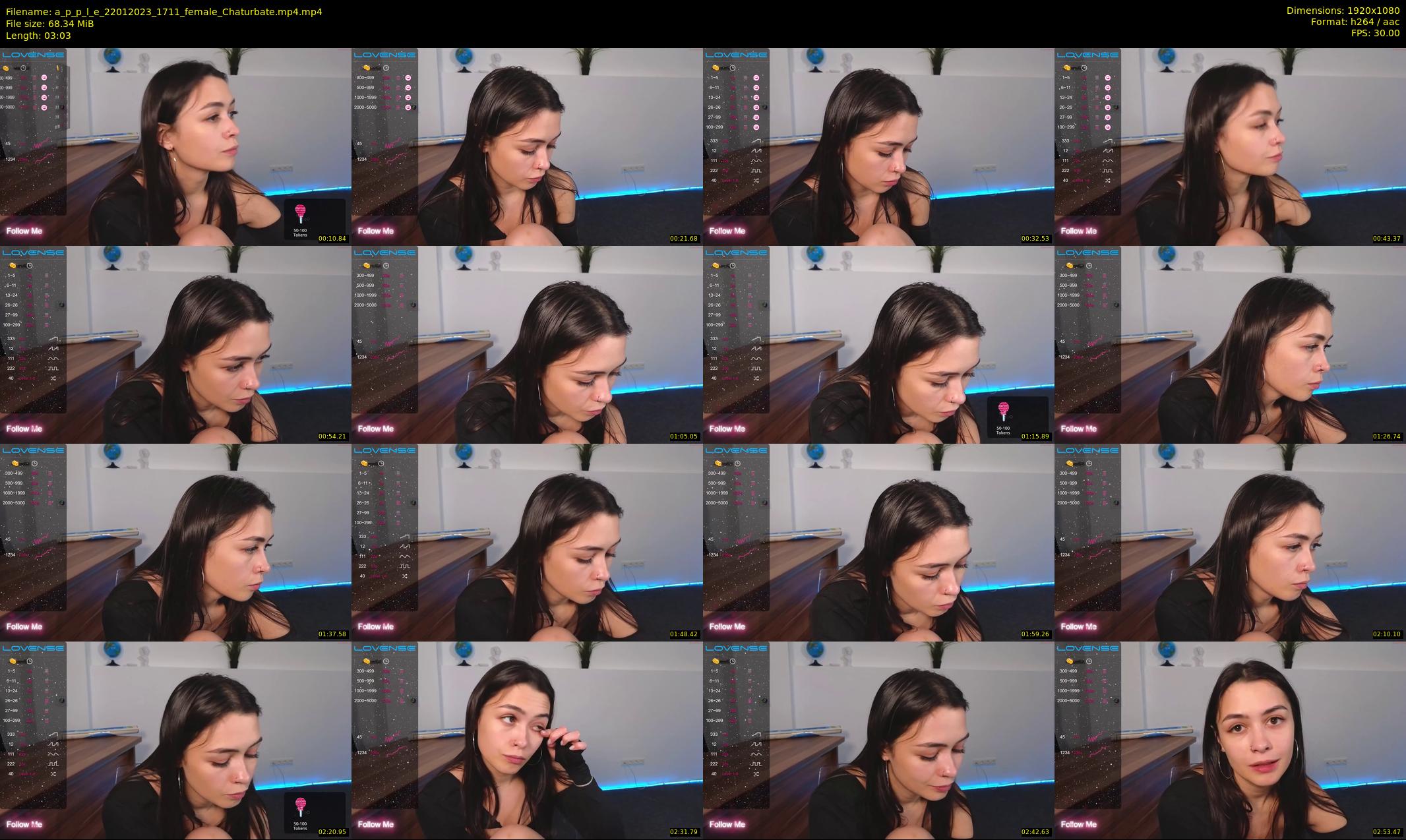a_p_p_l_e — 4 minute Chaturbate female cam show recording, 1080p, Jan 22, 2023