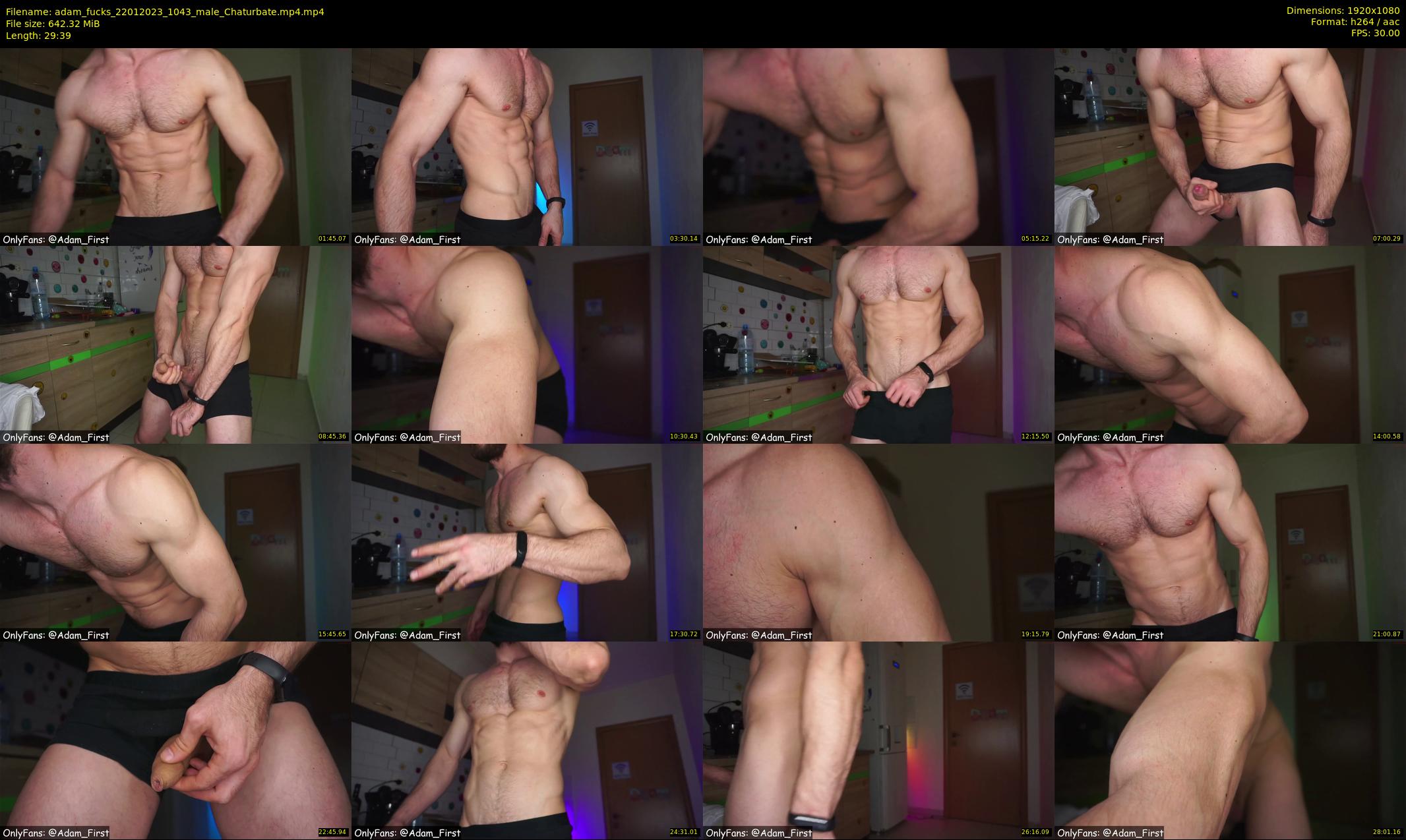 adam_fucks — 30 minute Chaturbate male cam show recording, 1080p, Jan 22, 2023