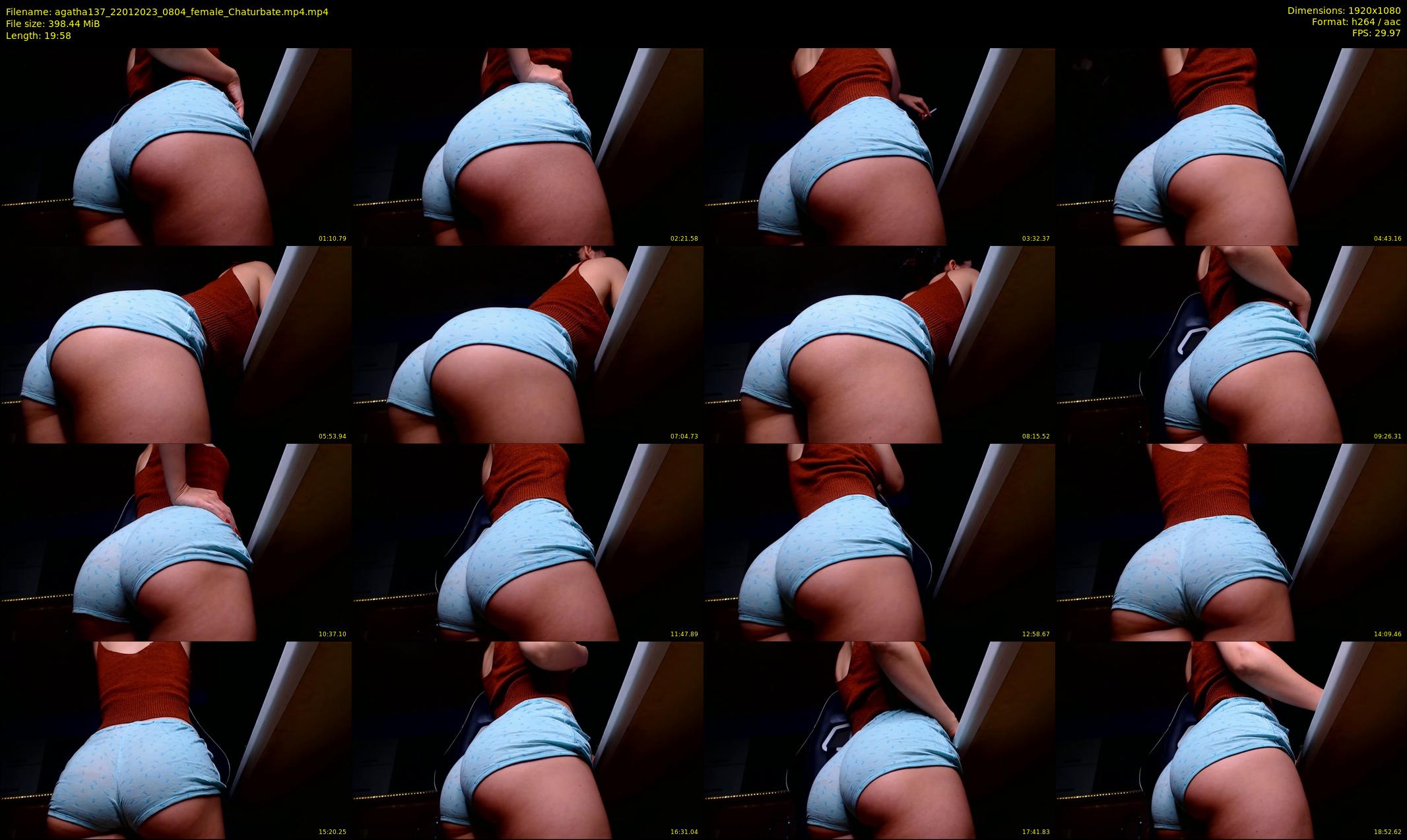 agatha137 — 20 minute Chaturbate female cam show recording, 1080p, Jan 22, 2023