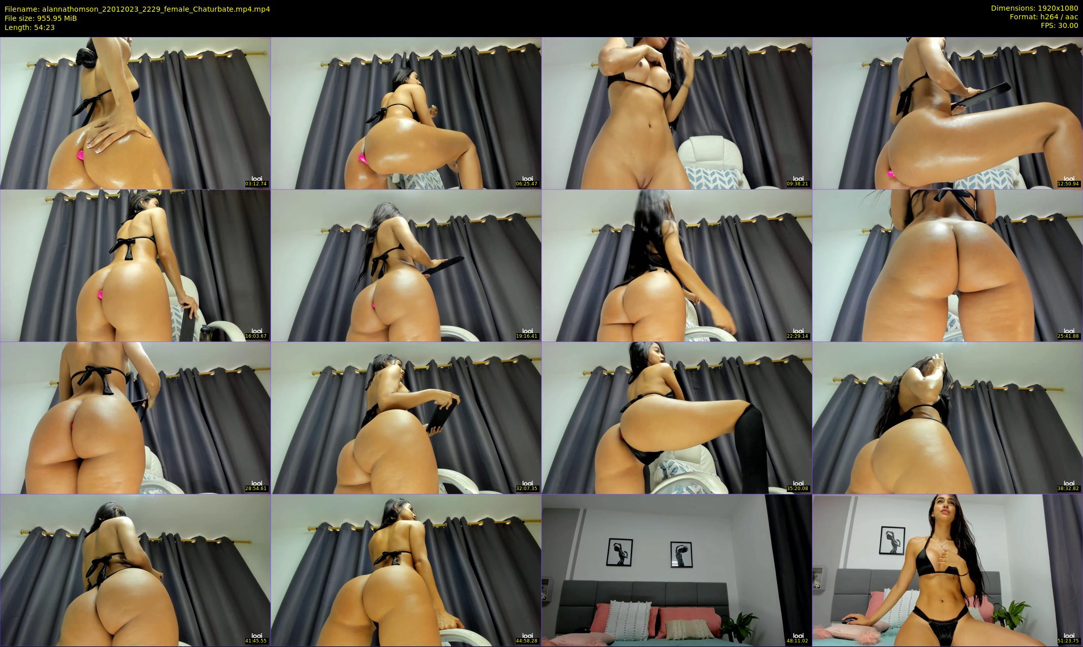 alannathomson — 55 minute Chaturbate female cam show recording, 1080p, Jan 22, 2023