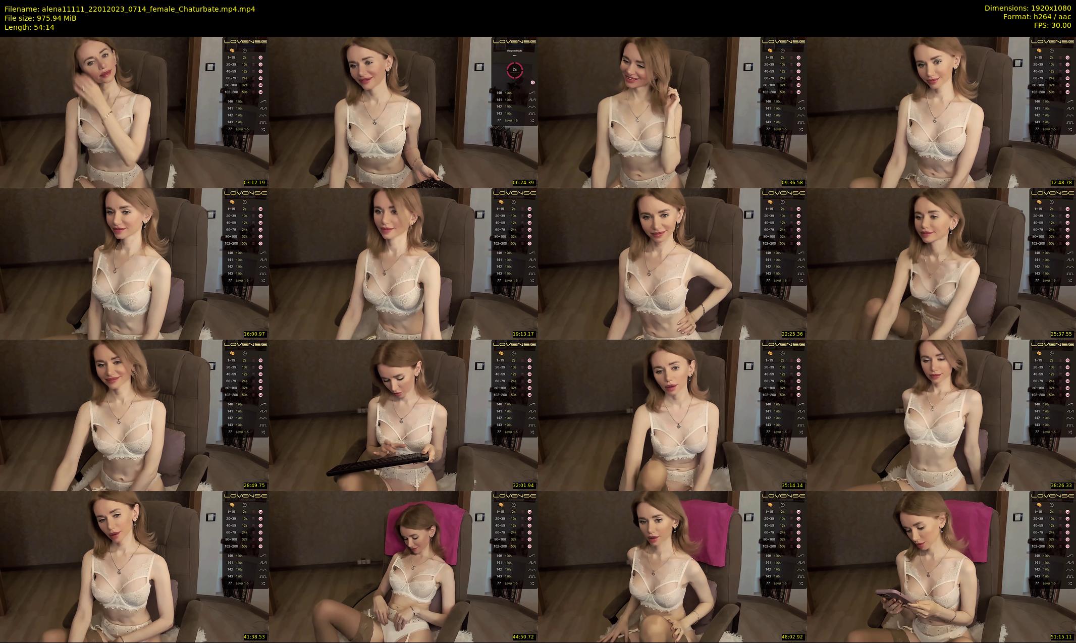 alena11111 — 55 minute Chaturbate female cam show recording, 1080p, Jan 22, 2023
