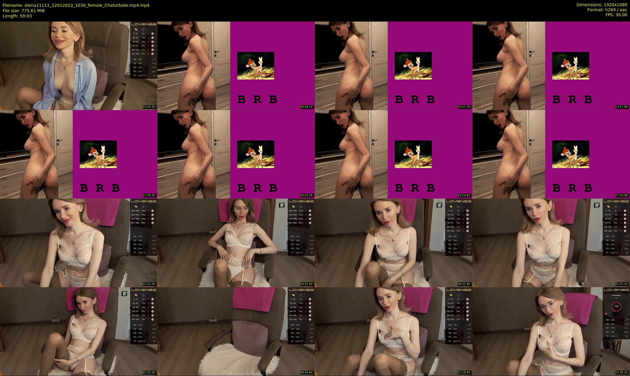 alena11111 — 60 minute Chaturbate female cam show recording, 1080p, Jan 22, 2023