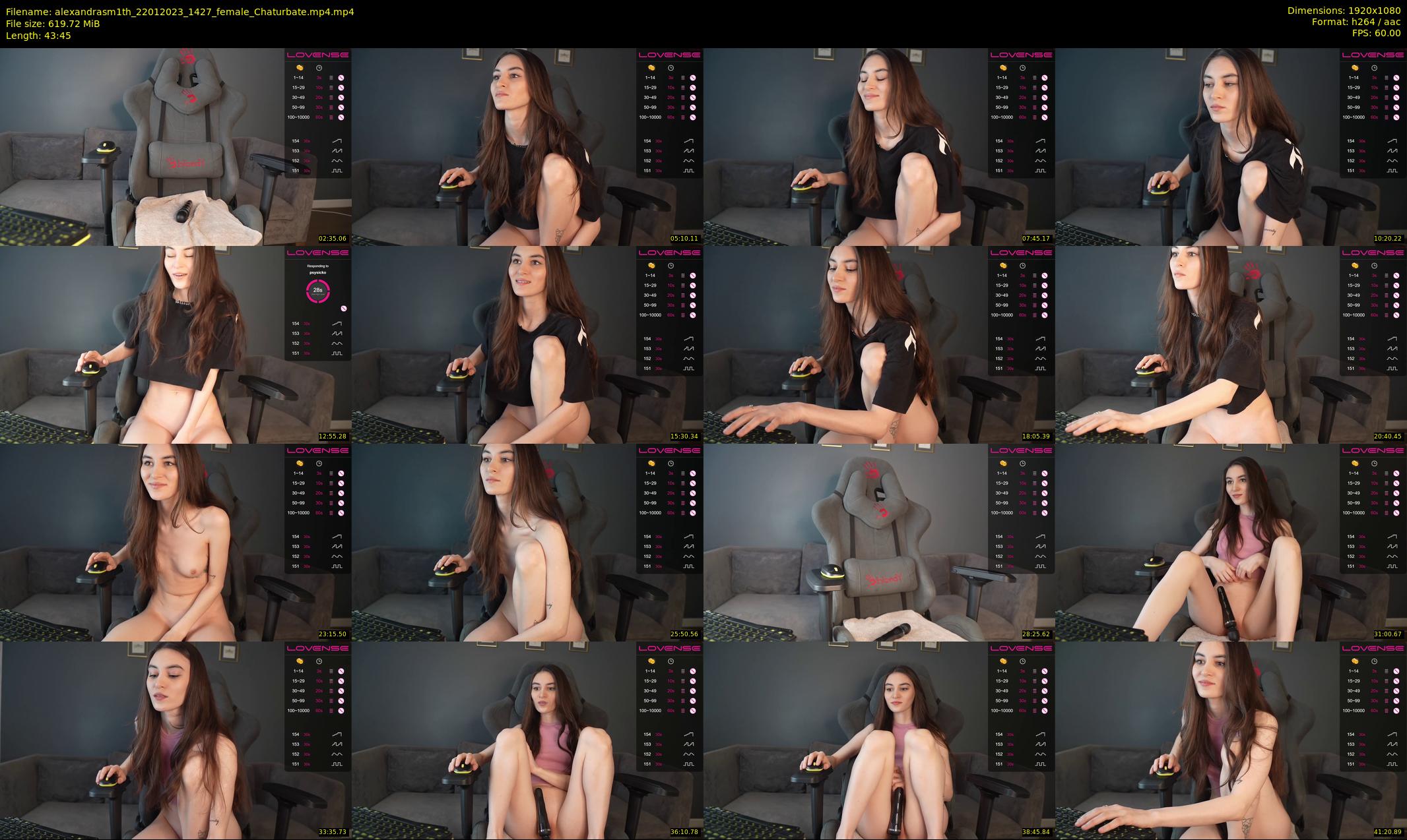 alexandrasm1th — 44 minute Chaturbate female cam show recording, 1080p, Jan 22, 2023