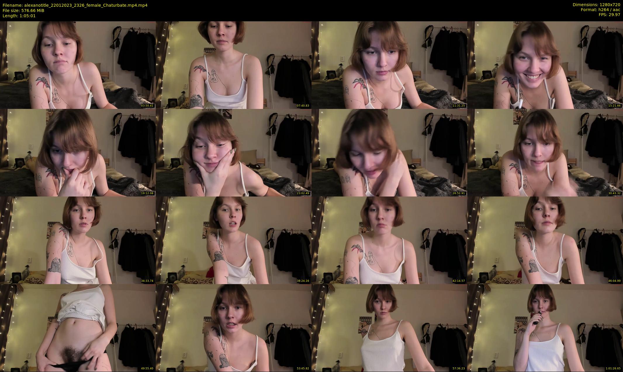 alexanotitle — 66 minute Chaturbate female cam show recording, 720p, Jan 22, 2023