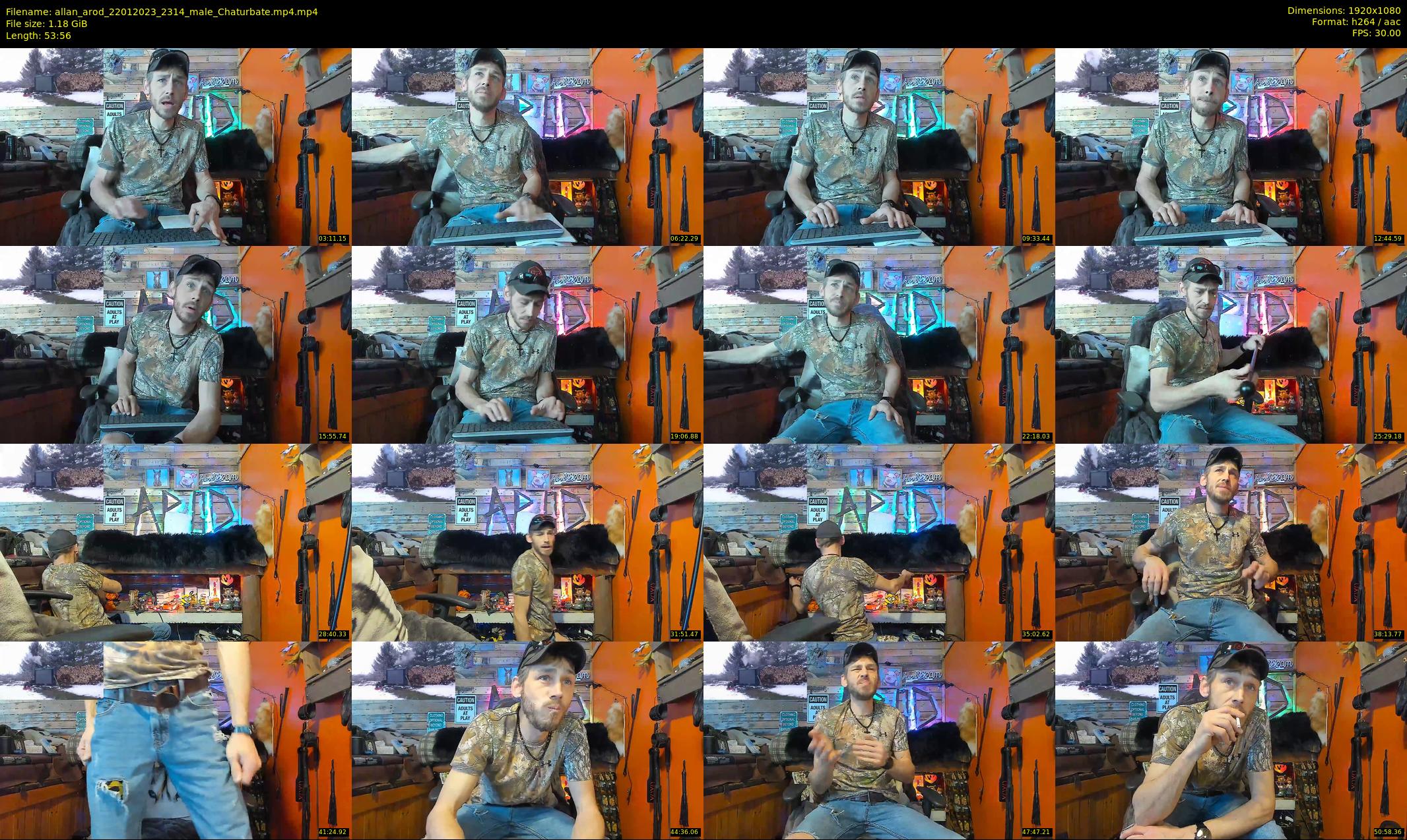 allan_arod — 54 minute Chaturbate male cam show recording, 1080p, Jan 22, 2023