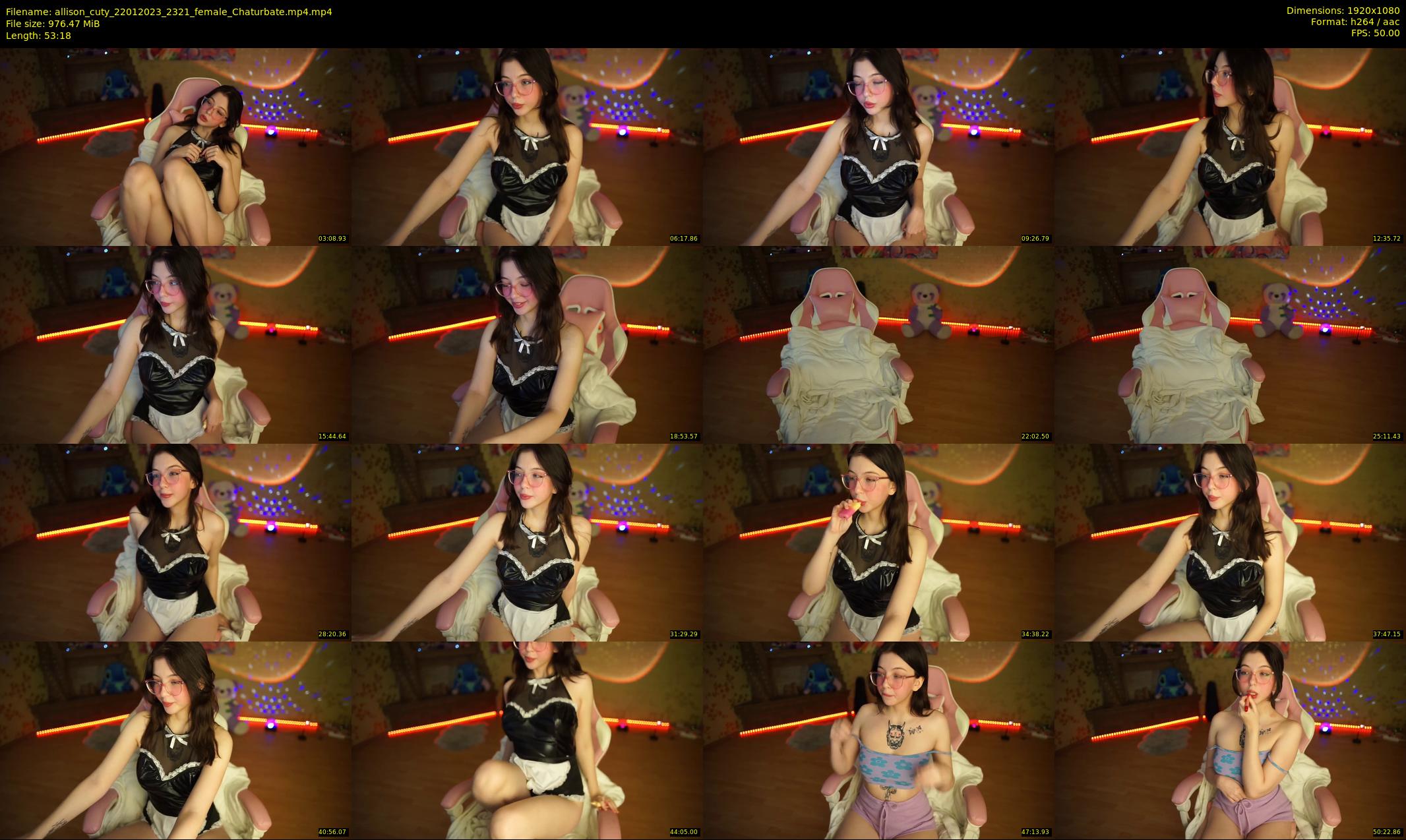 allison_cuty — 54 minute Chaturbate female cam show recording, 1080p, Jan 22, 2023