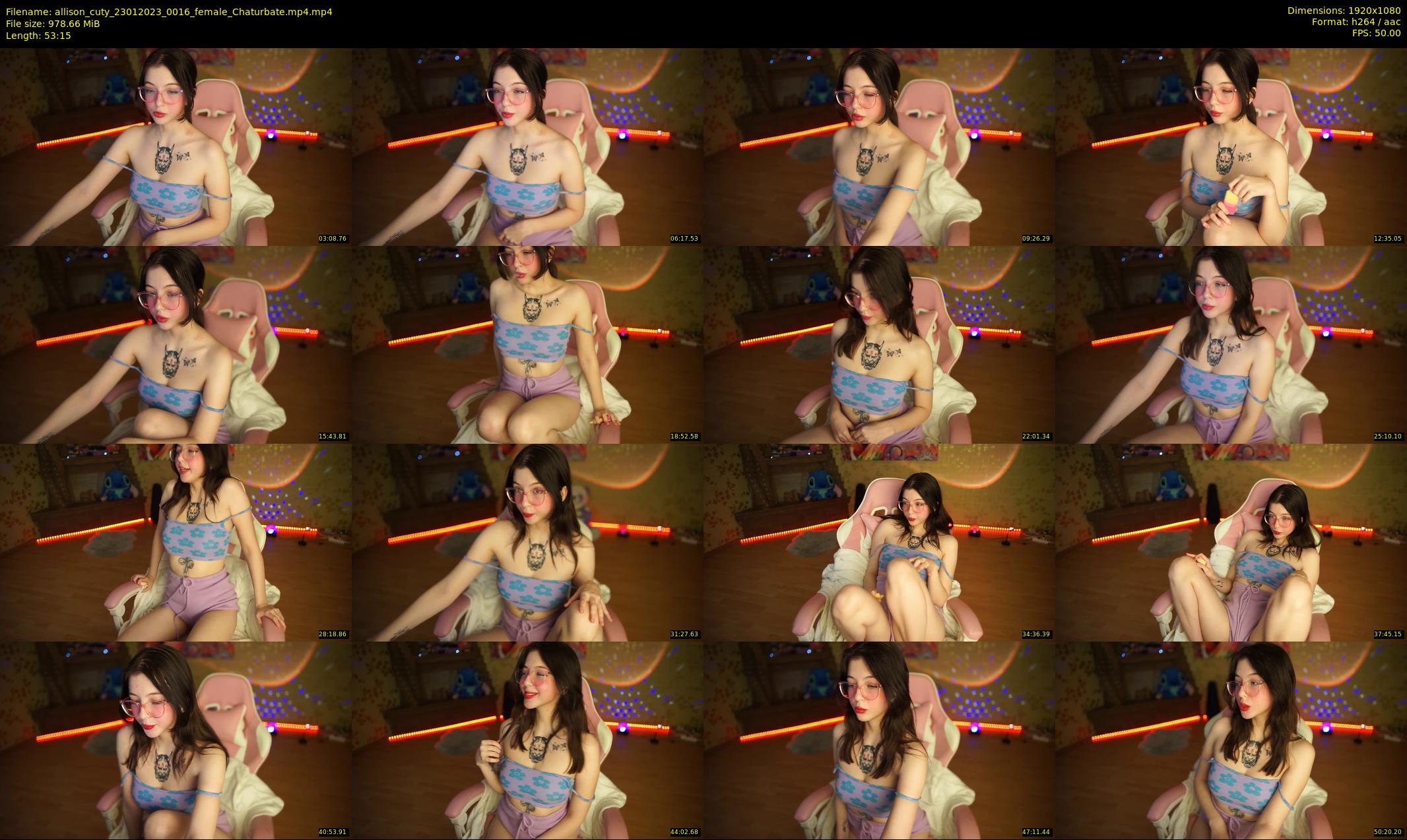 allison_cuty — 54 minute Chaturbate female cam show recording, 1080p, Jan 23, 2023