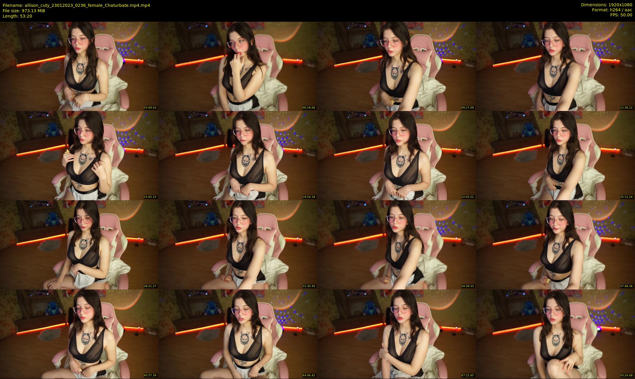 allison_cuty — 54 minute Chaturbate female cam show recording, 1080p, Jan 23, 2023