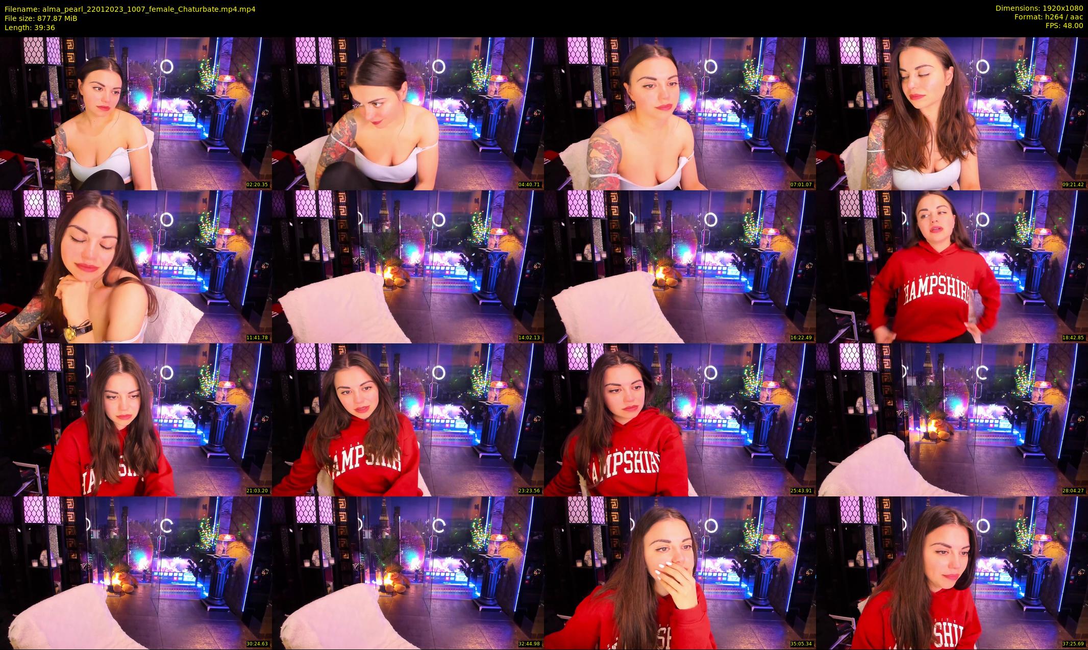 alma_pearl — 40 minute Chaturbate female cam show recording, 1080p, Jan 22, 2023