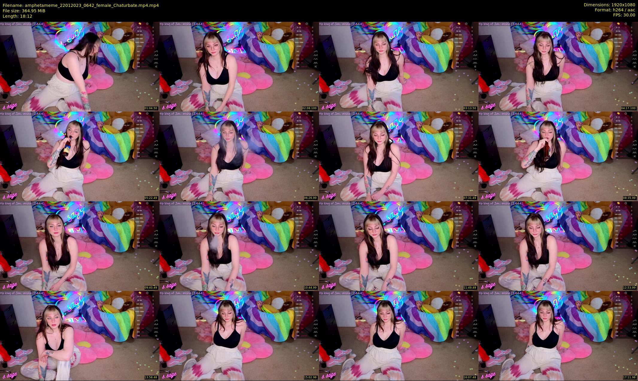 amphetameme — 19 minute Chaturbate female cam show recording, 1080p, Jan 22, 2023
