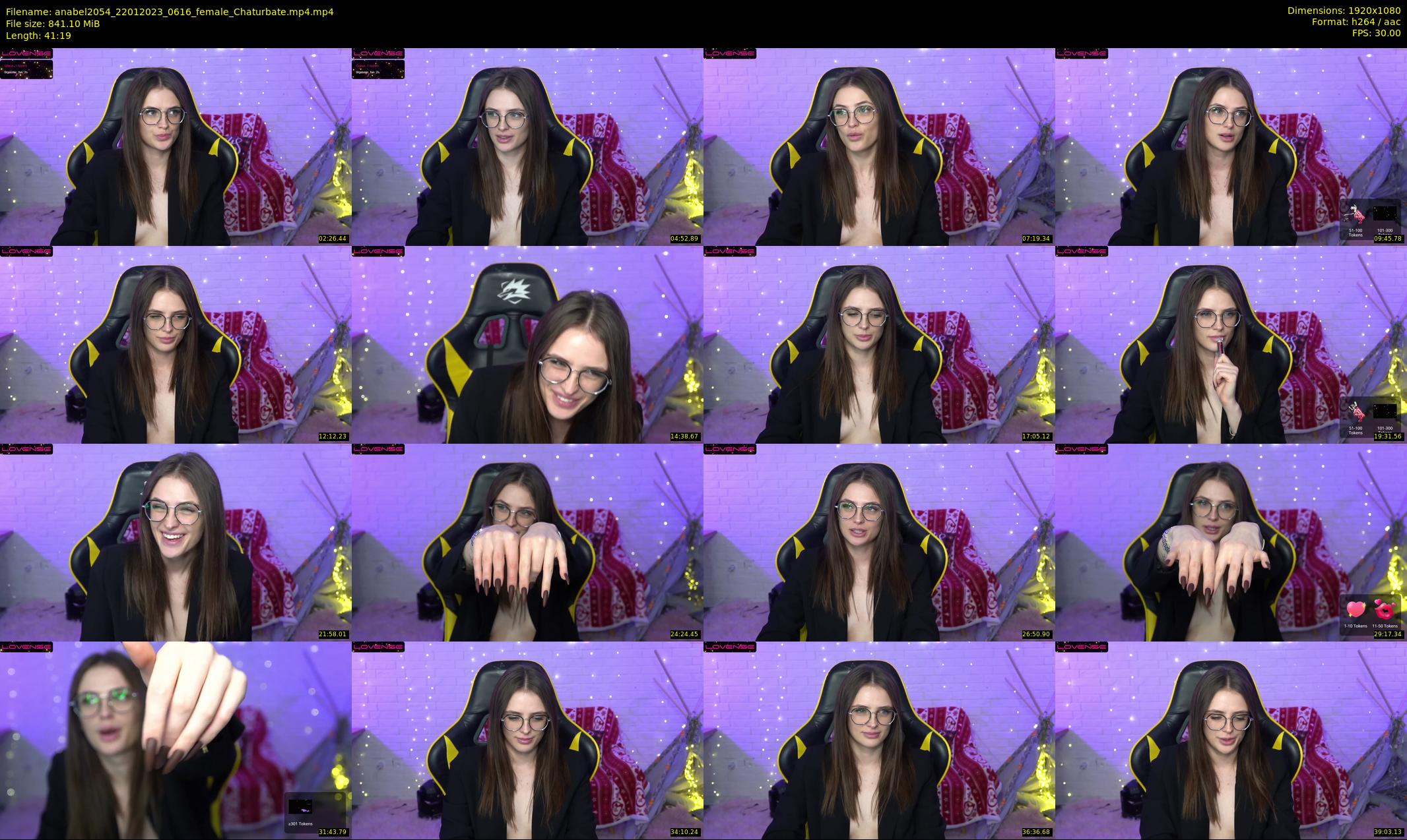 anabel2054 — 42 minute Chaturbate female cam show recording, 1080p, Jan 22, 2023