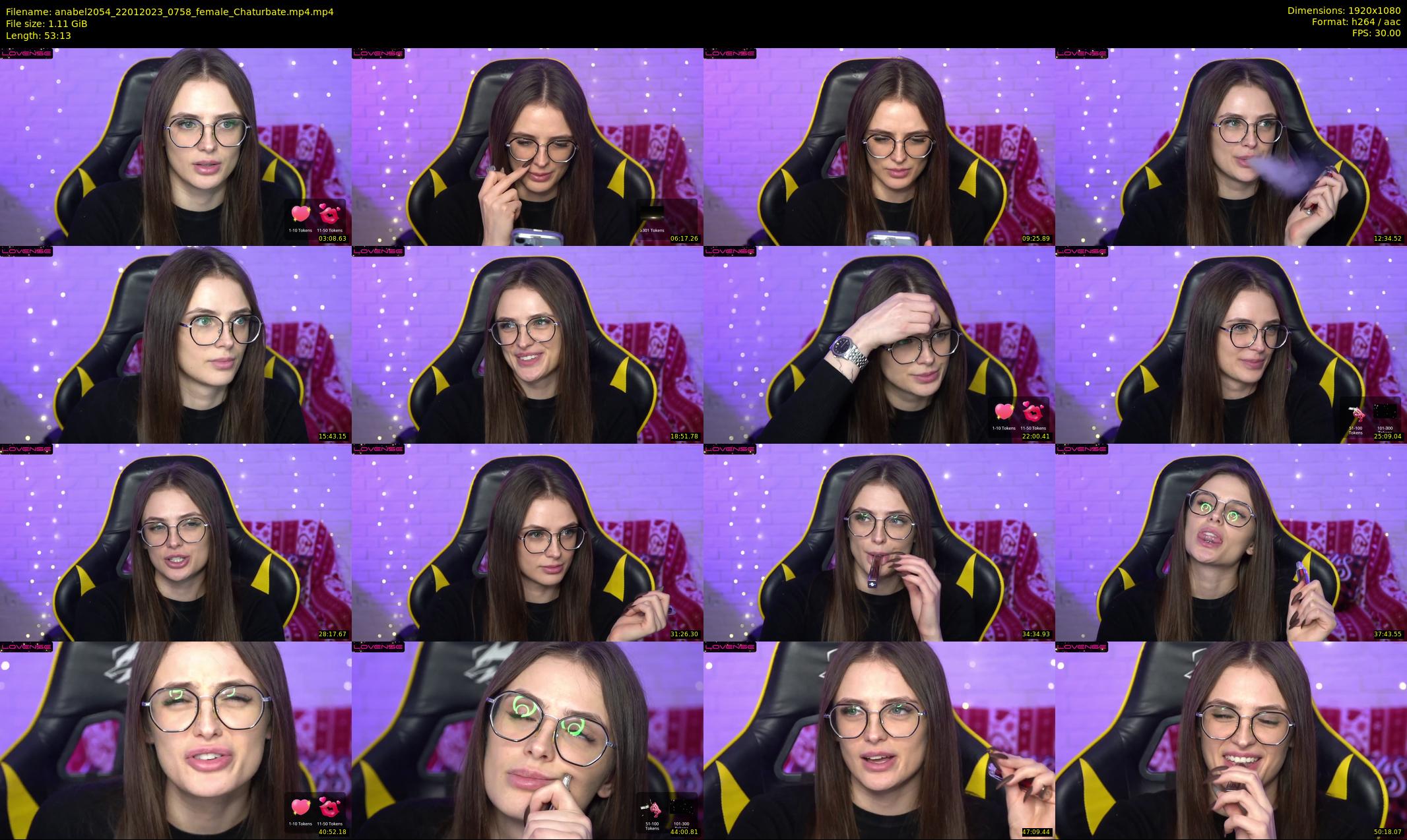 anabel2054 — 54 minute Chaturbate female cam show recording, 1080p, Jan 22, 2023
