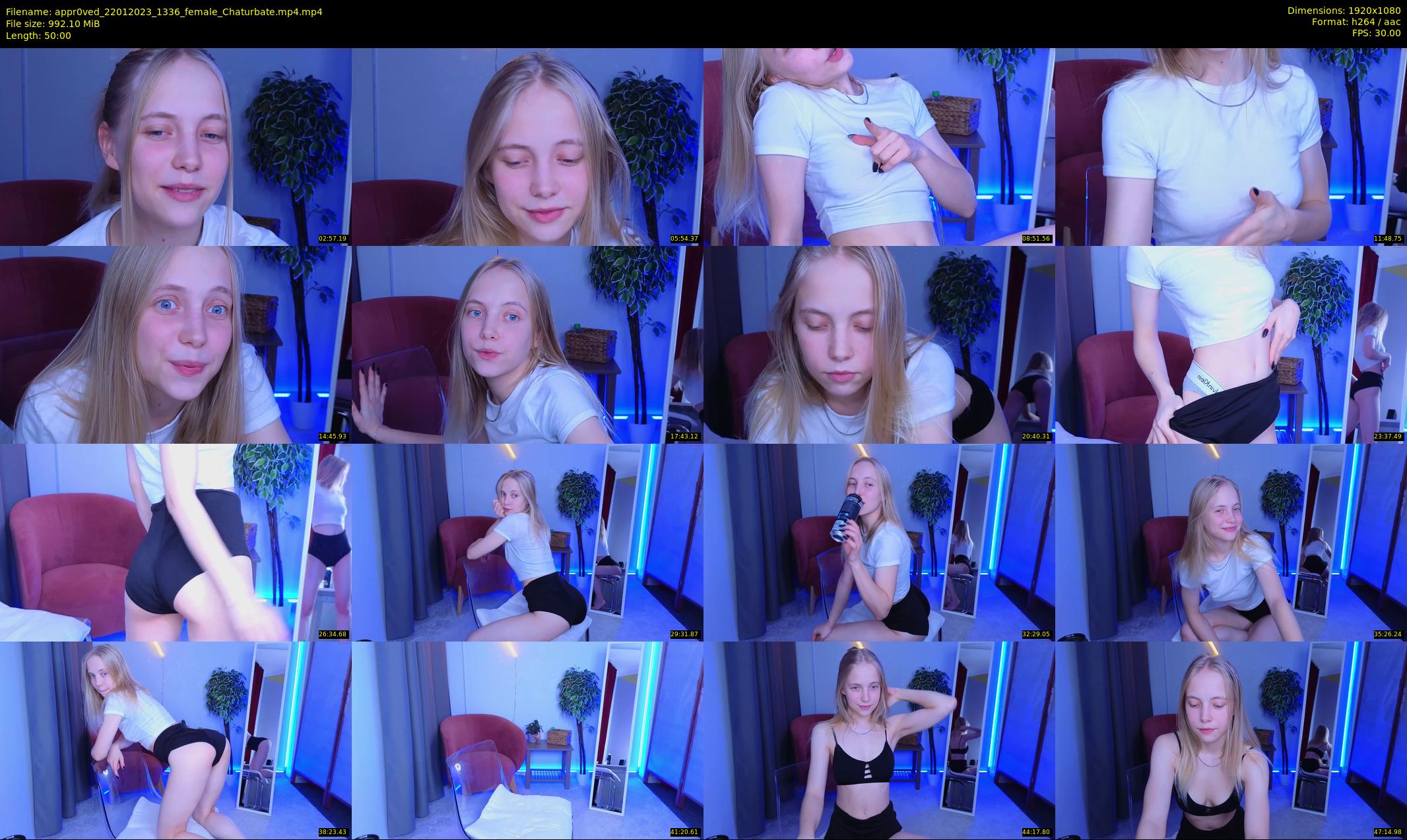 appr0ved — 50 minute Chaturbate female cam show recording, 1080p, Jan 22, 2023