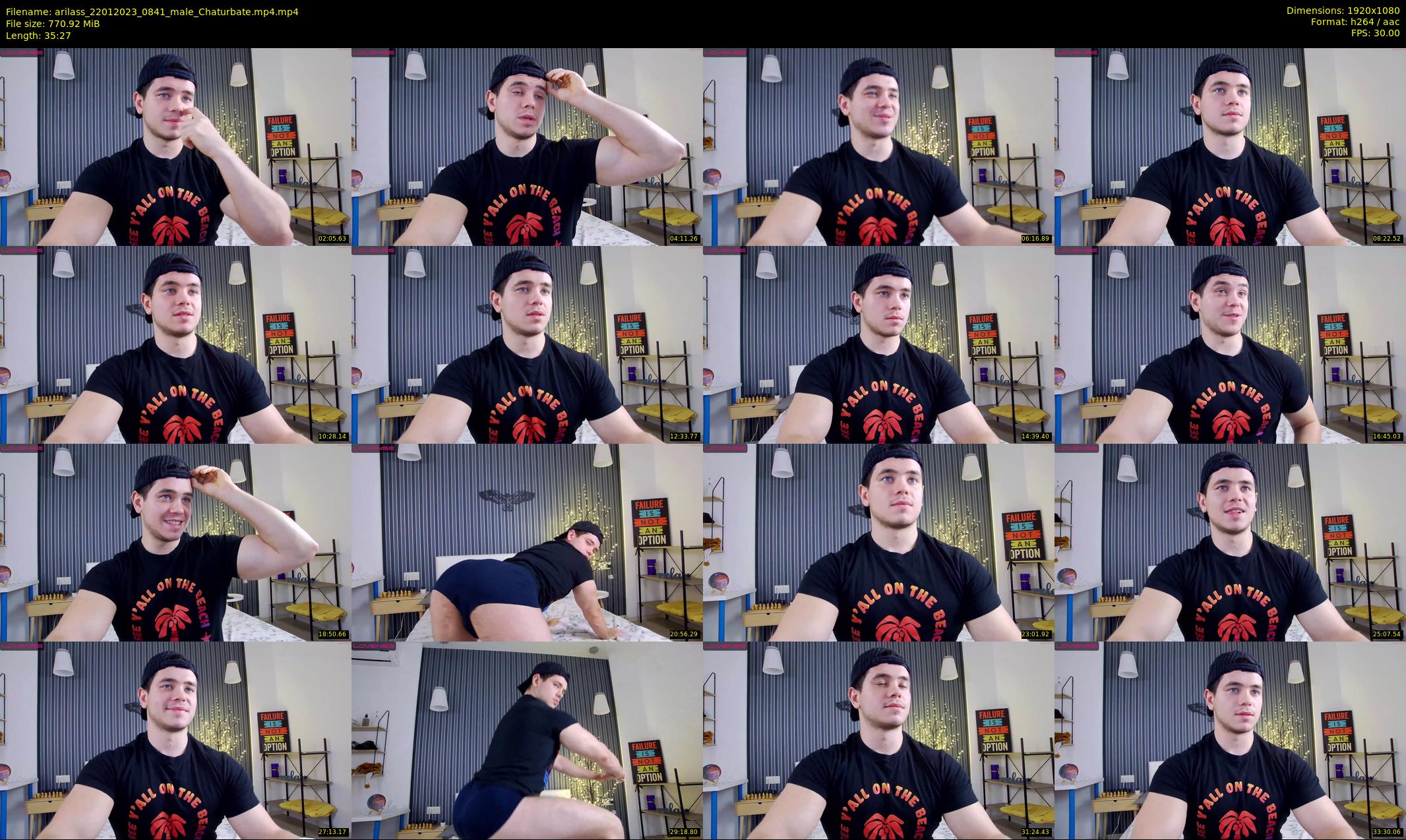 arilass — 36 minute Chaturbate male cam show recording, 1080p, Jan 22, 2023