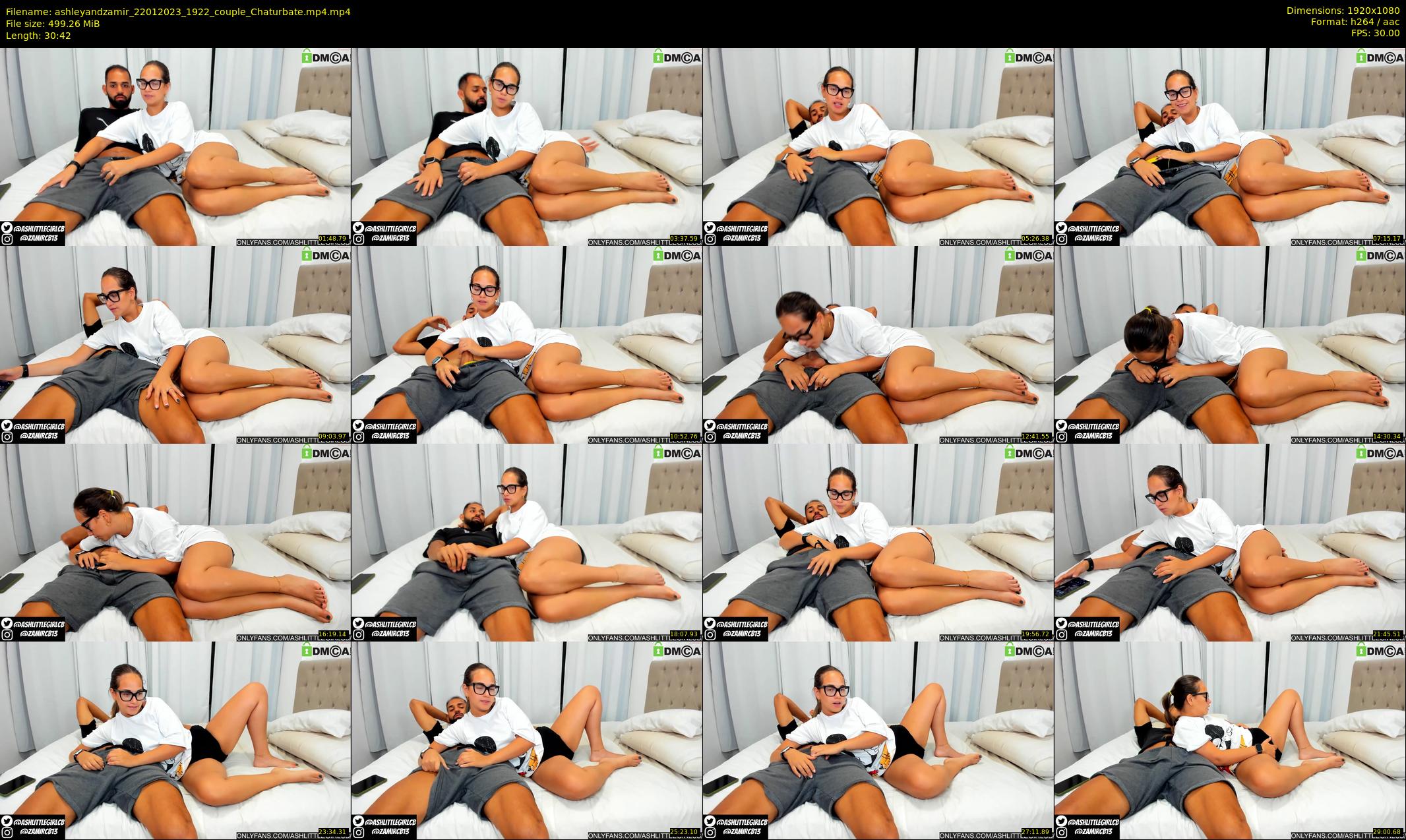 ashleyandzamir — 31 minute Chaturbate couple cam show recording, 1080p, Jan 22, 2023