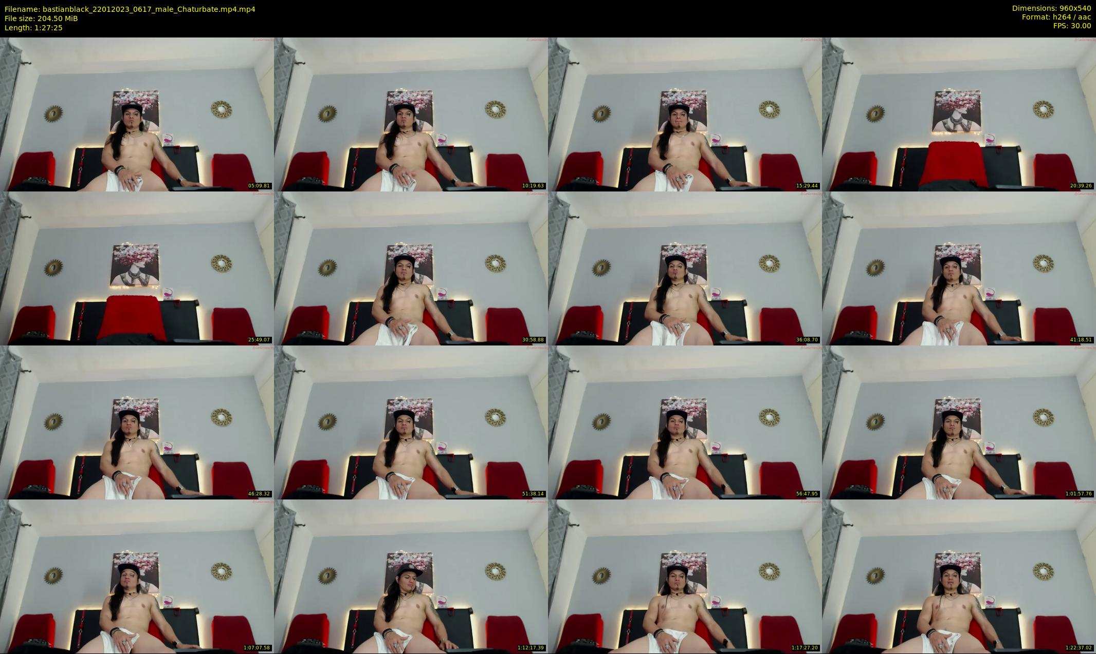 bastianblack — 88 minute Chaturbate male cam show recording, 480p, Jan 22, 2023