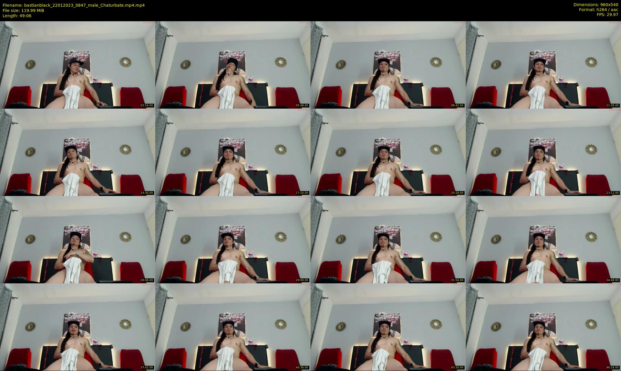 bastianblack — 50 minute Chaturbate male cam show recording, 480p, Jan 22, 2023