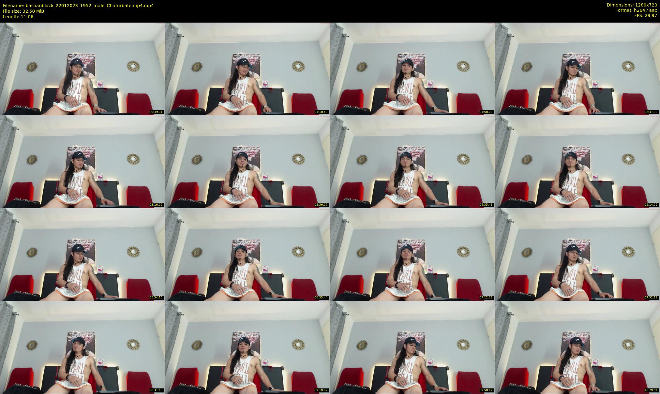 bastianblack — 12 minute Chaturbate male cam show recording, 720p, Jan 22, 2023