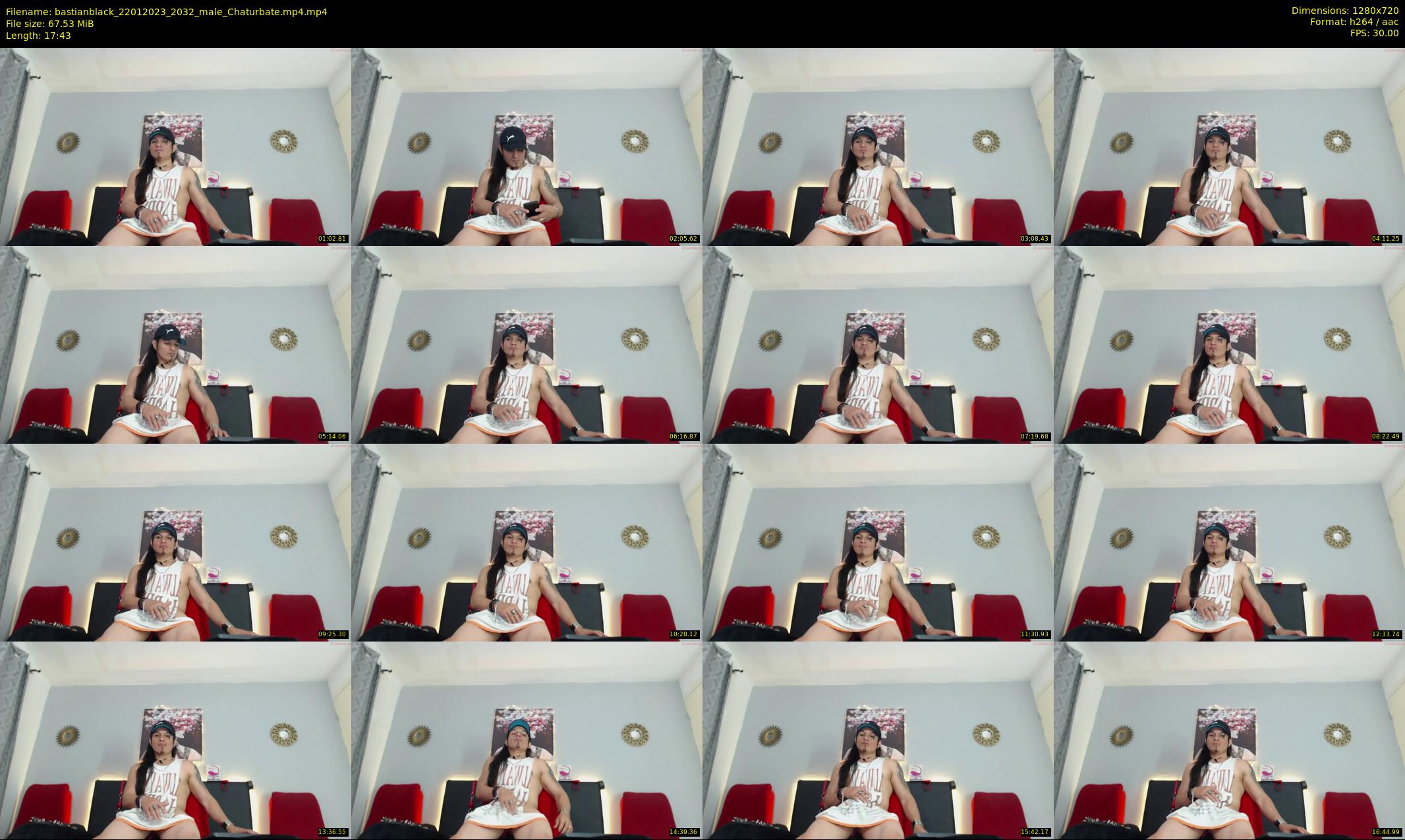 bastianblack — 18 minute Chaturbate male cam show recording, 720p, Jan 22, 2023