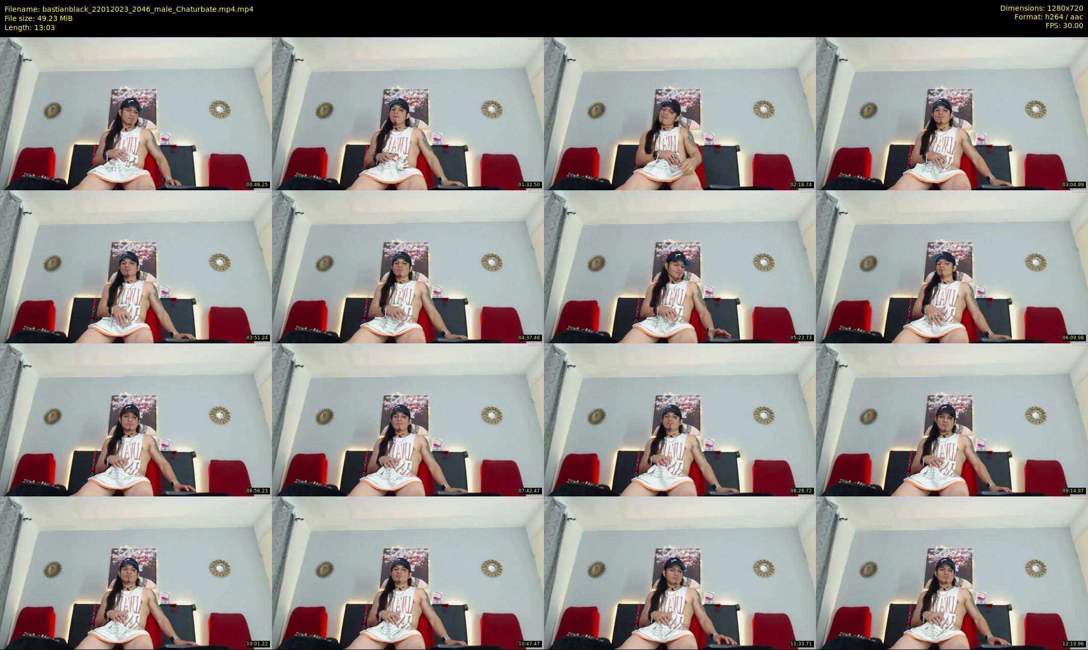 bastianblack — 14 minute Chaturbate male cam show recording, 720p, Jan 22, 2023