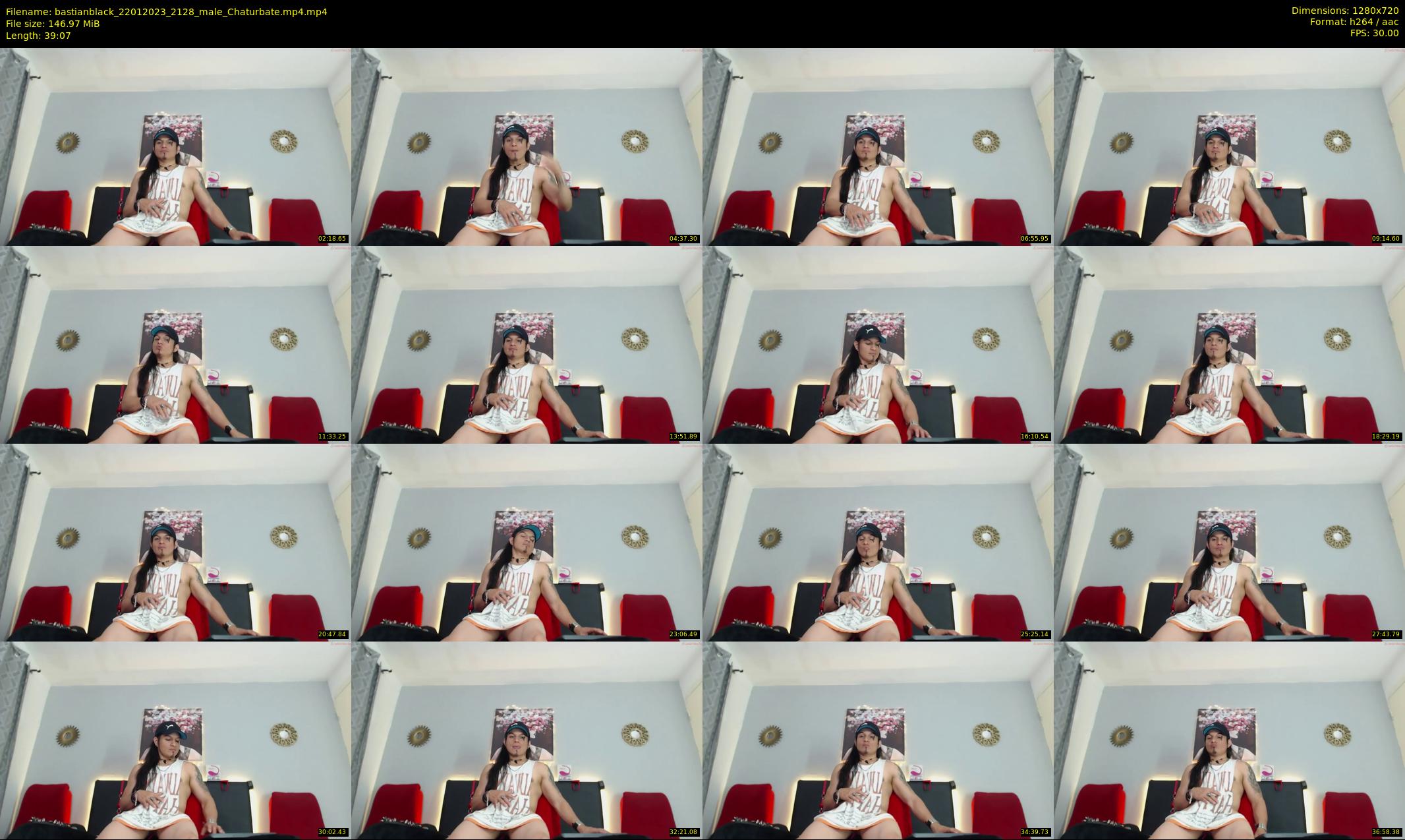 bastianblack — 40 minute Chaturbate male cam show recording, 720p, Jan 22, 2023