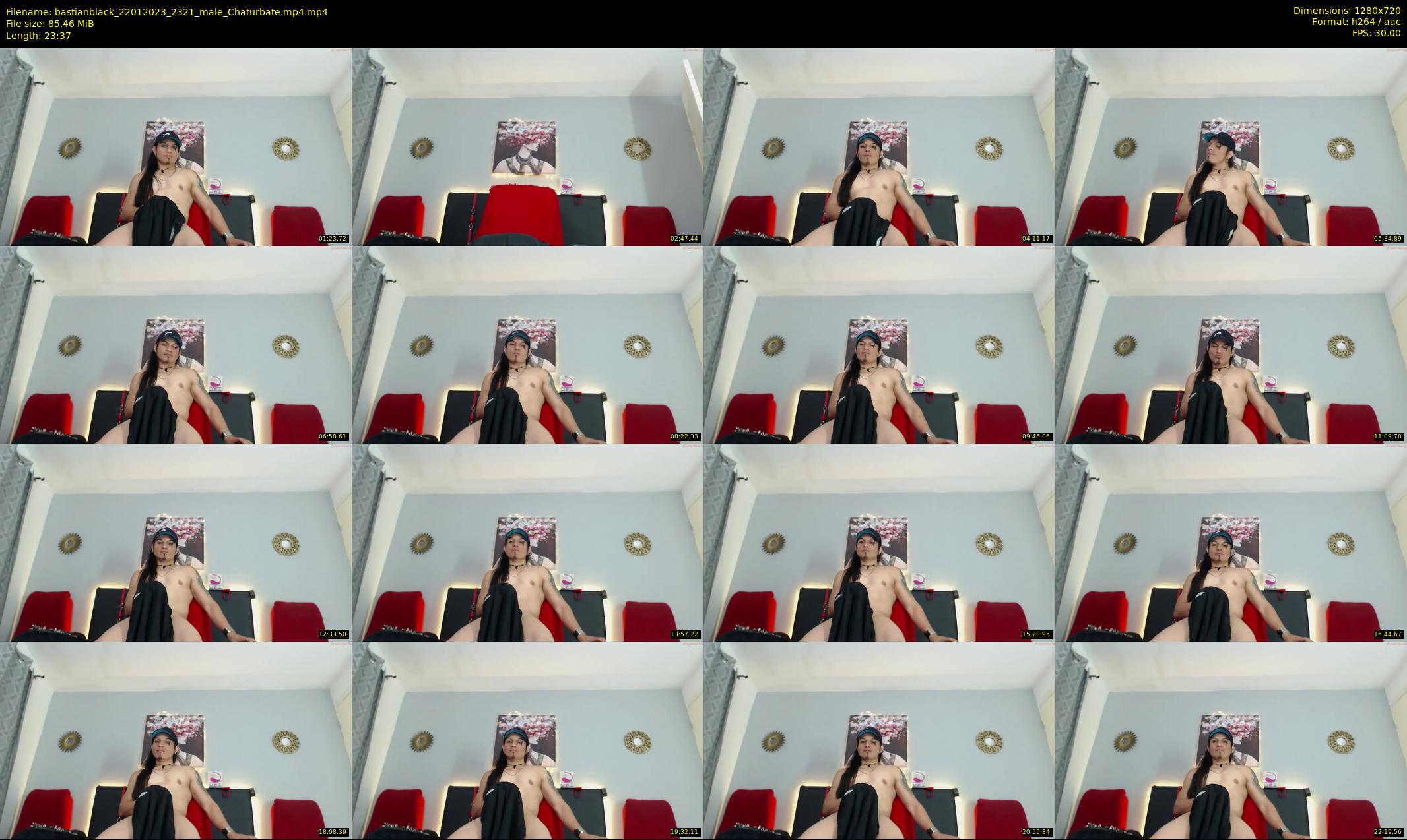 bastianblack — 24 minute Chaturbate male cam show recording, 720p, Jan 22, 2023