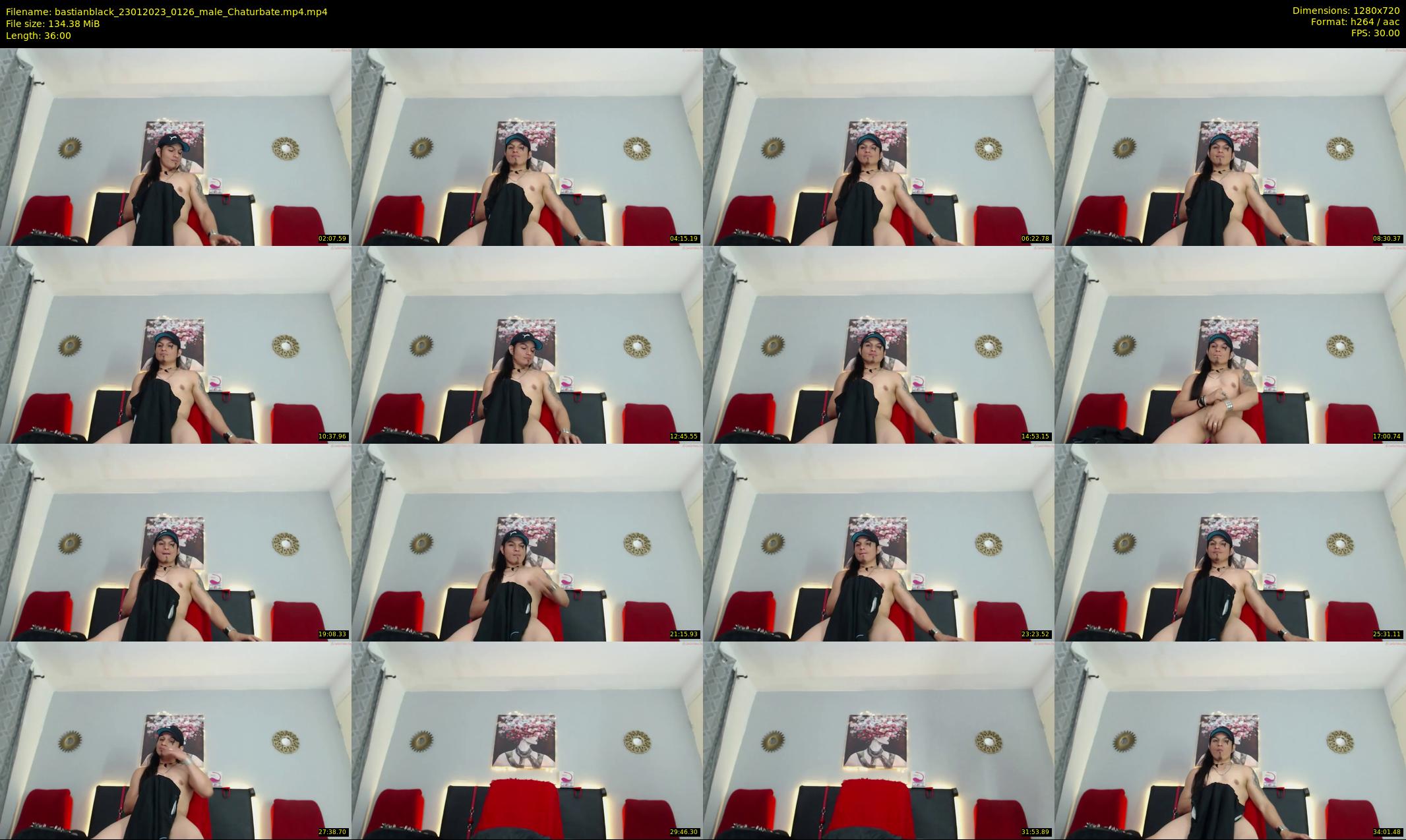 bastianblack — 36 minute Chaturbate male cam show recording, 720p, Jan 23, 2023