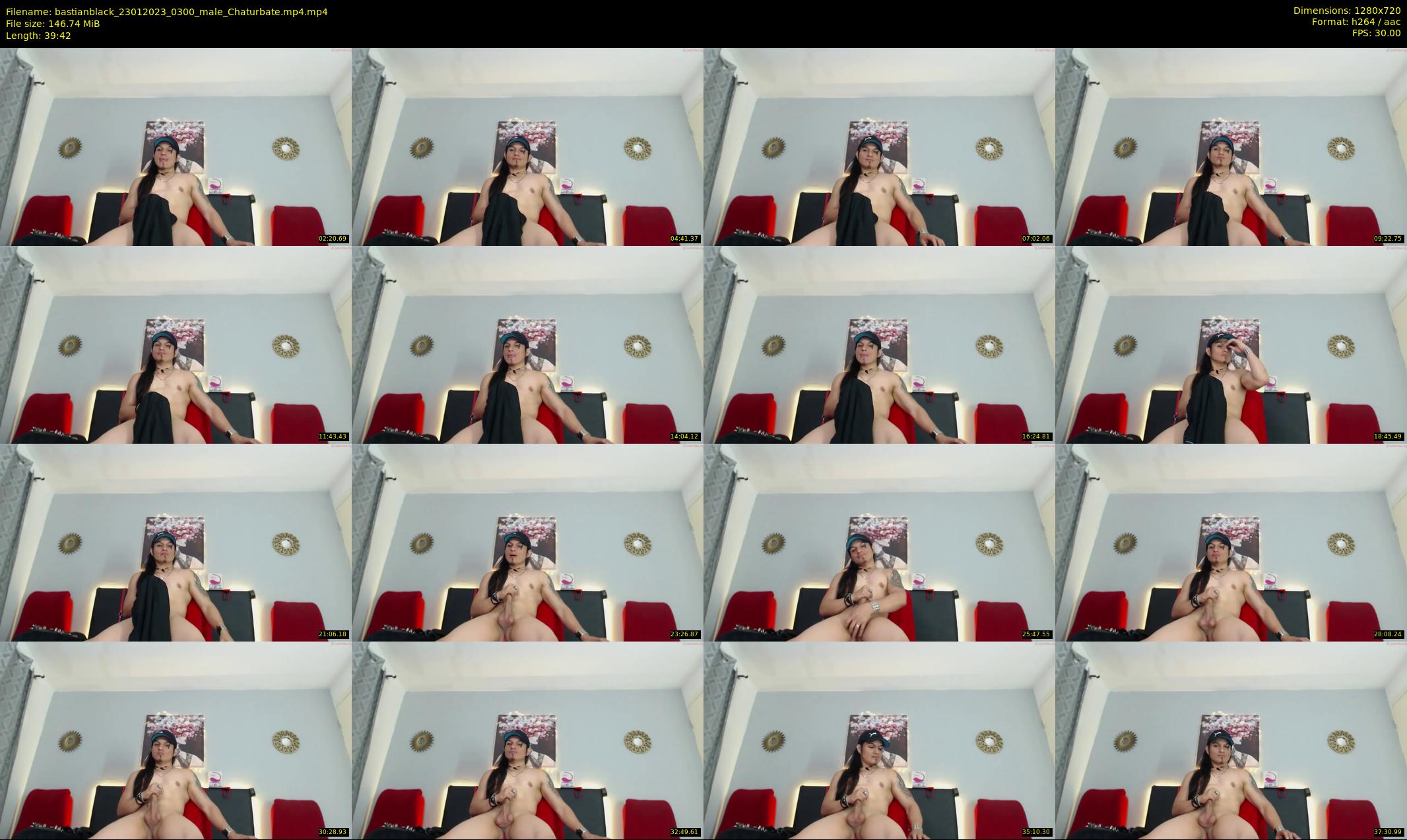 bastianblack — 40 minute Chaturbate male cam show recording, 720p, Jan 23, 2023
