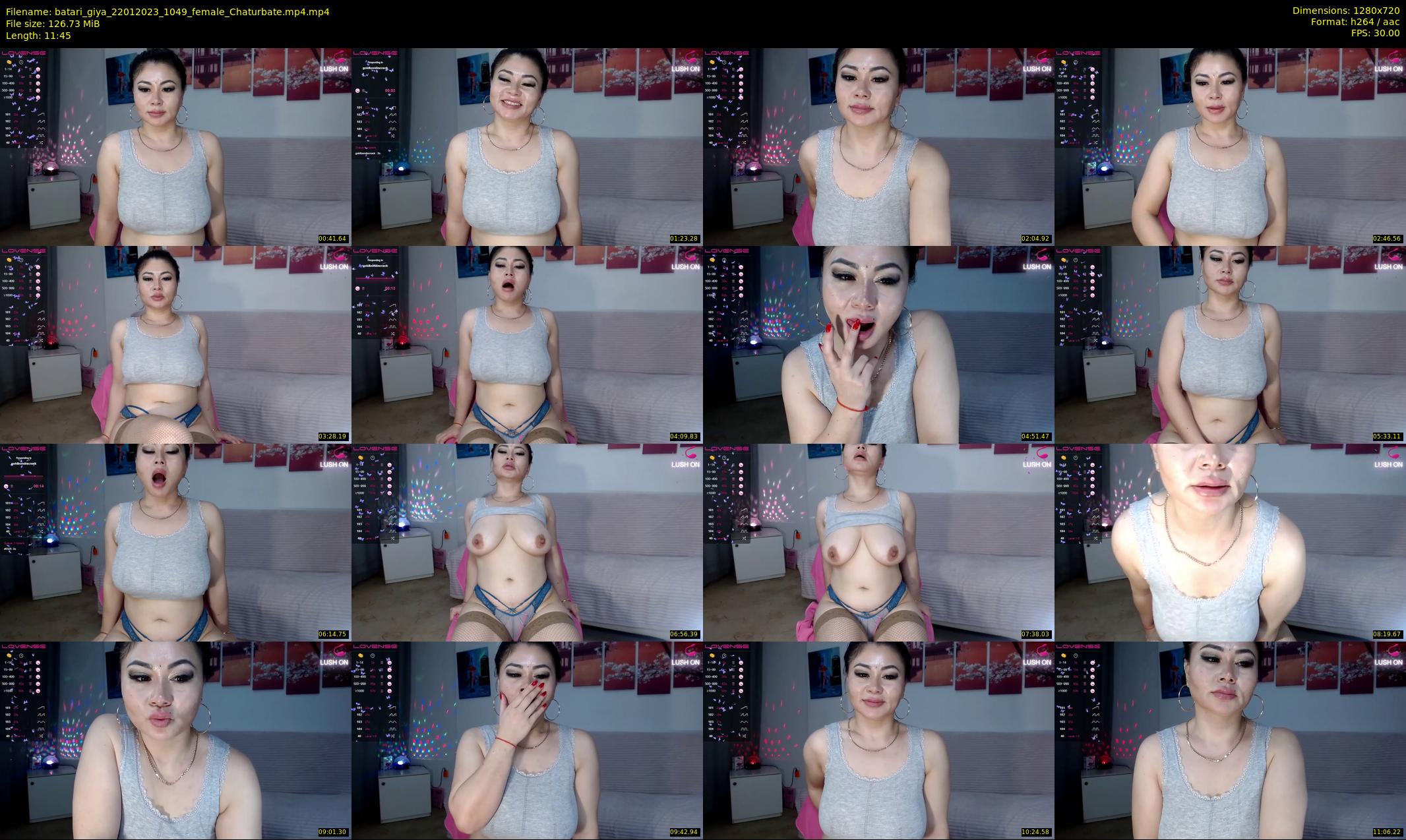 batari_giya — 12 minute Chaturbate female cam show recording, 720p, Jan 22, 2023