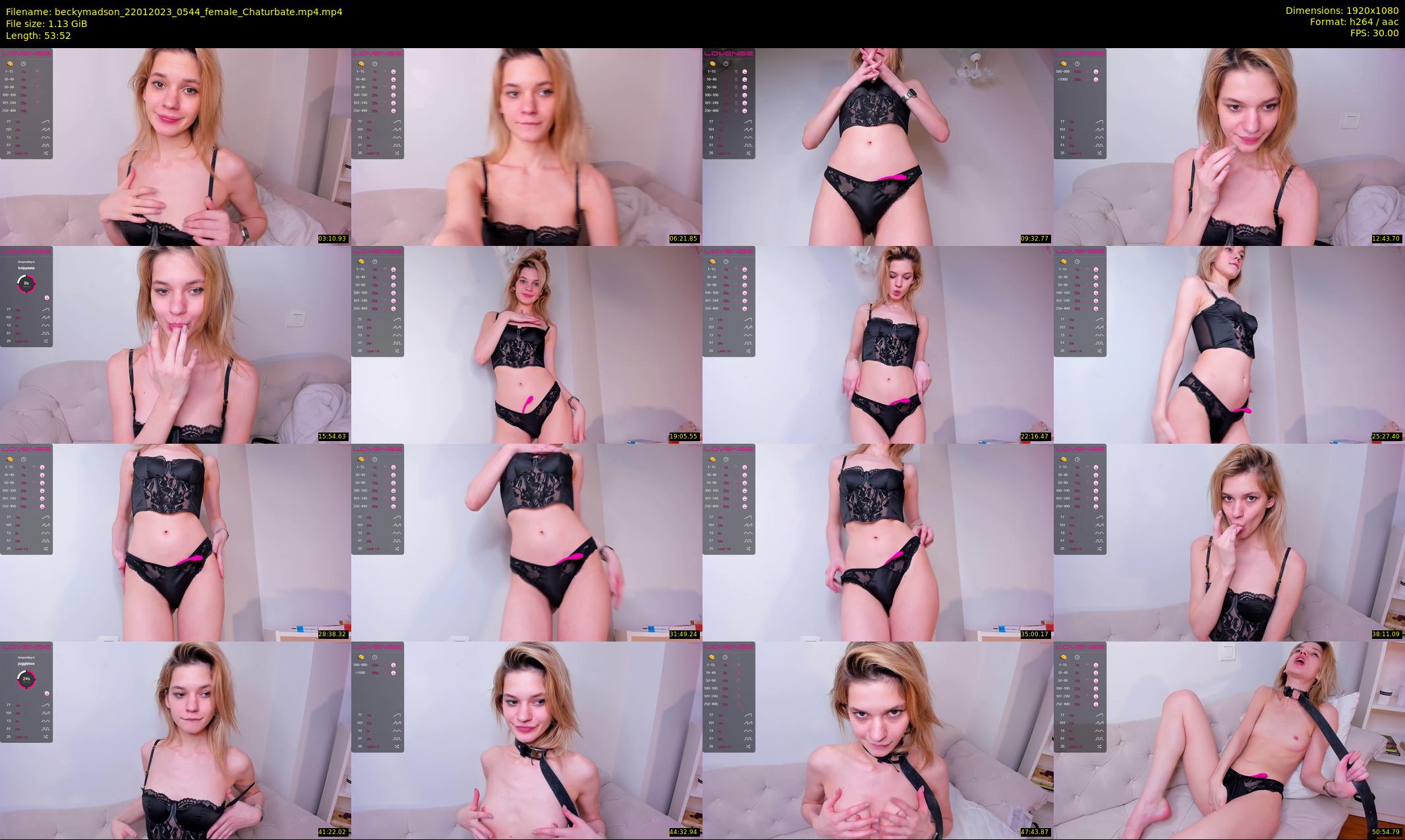 beckymadson — 54 minute Chaturbate female cam show recording, 1080p, Jan 22, 2023