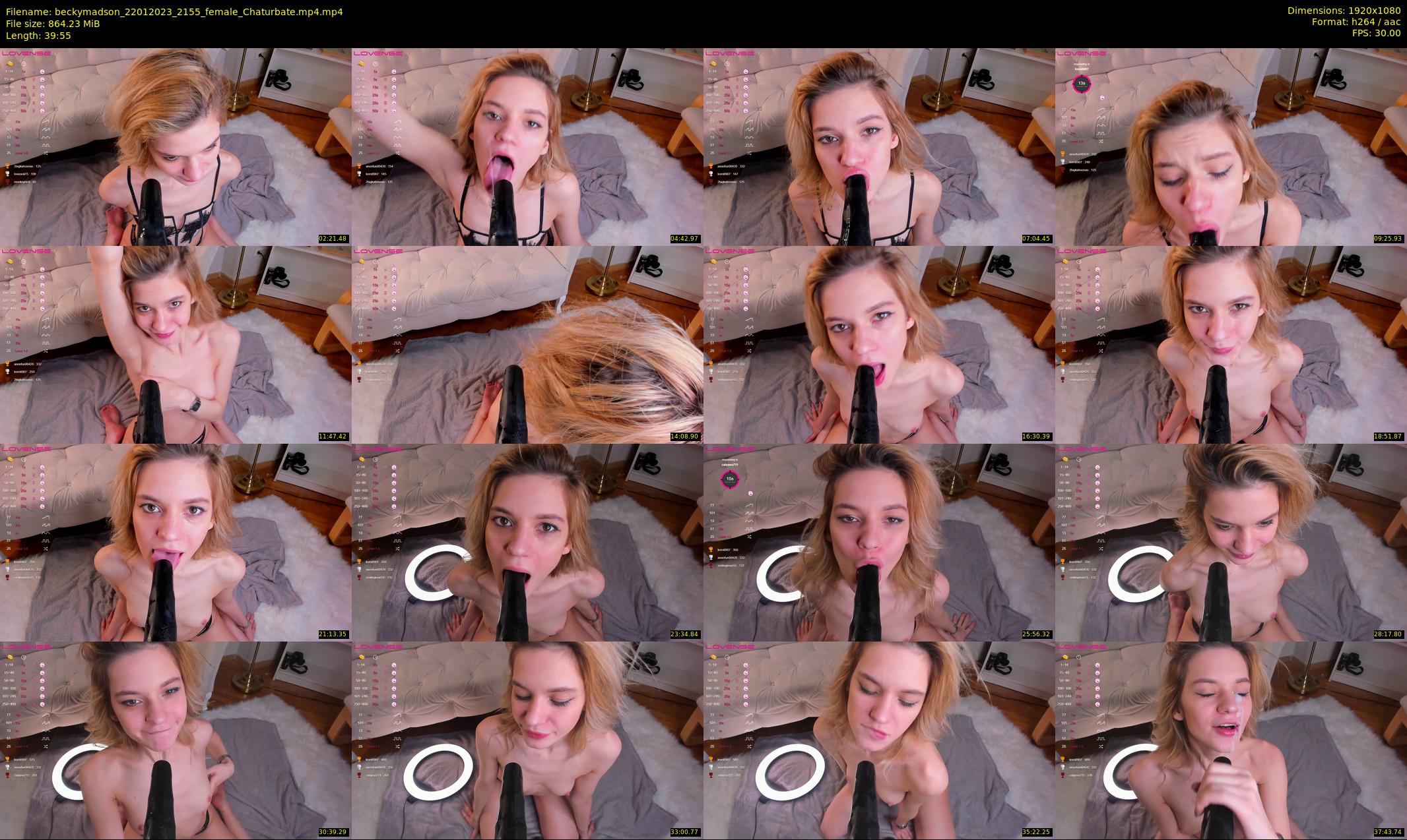 beckymadson — 40 minute Chaturbate female cam show recording, 1080p, Jan 22, 2023