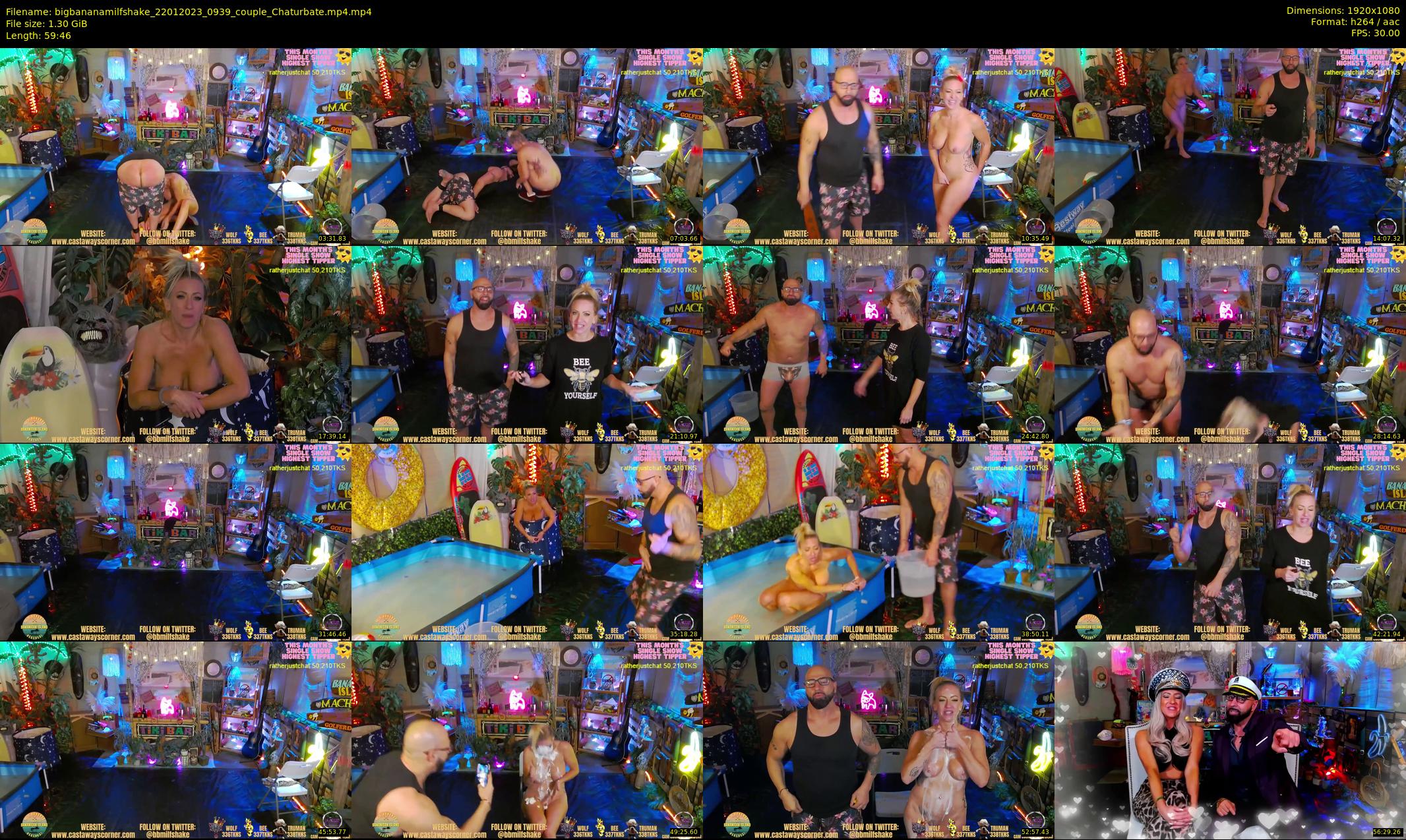 bigbananamilfshake — 60 minute Chaturbate couple cam show recording, 1080p, Jan 22, 2023