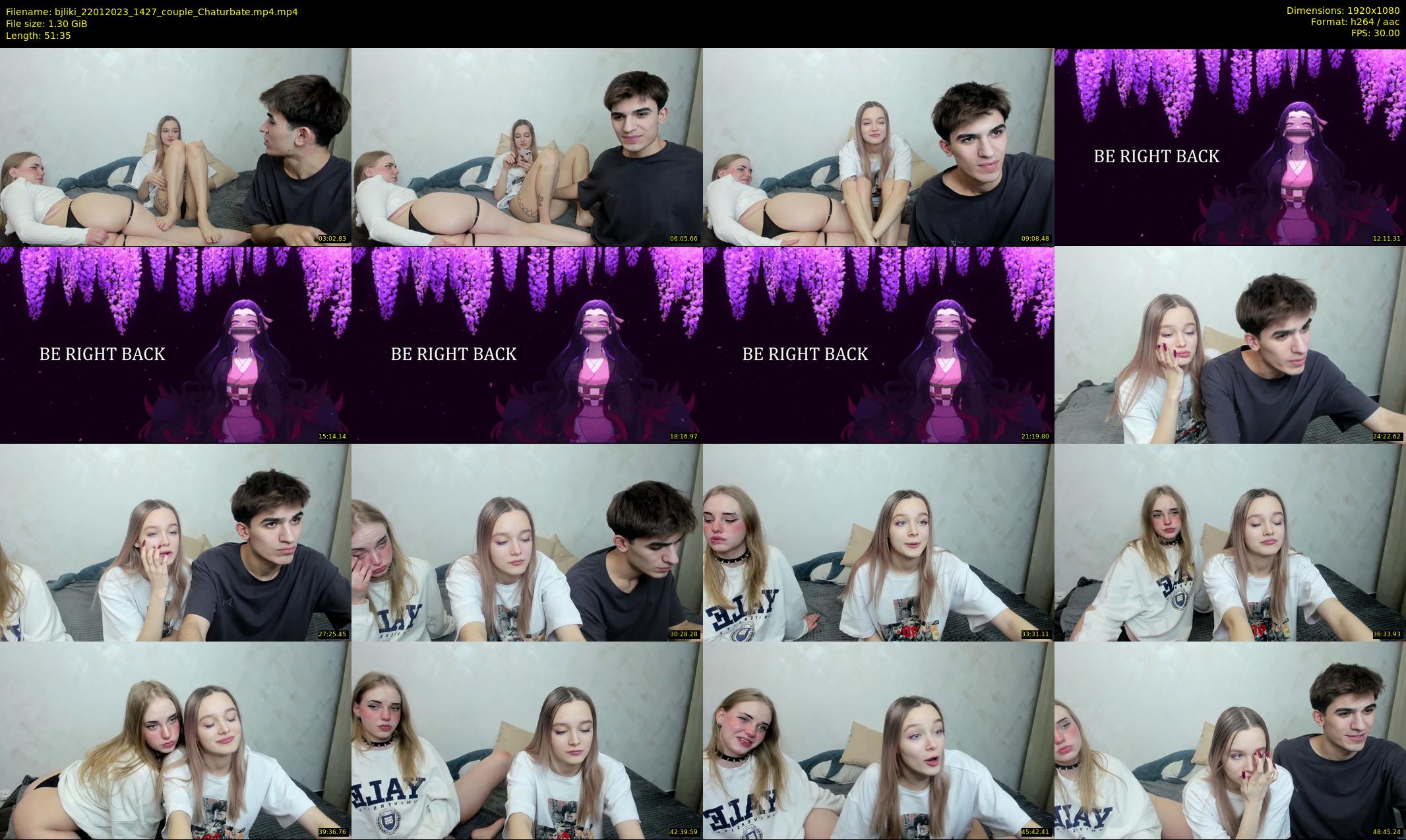 bjliki — 52 minute Chaturbate couple cam show recording, 1080p, Jan 22, 2023