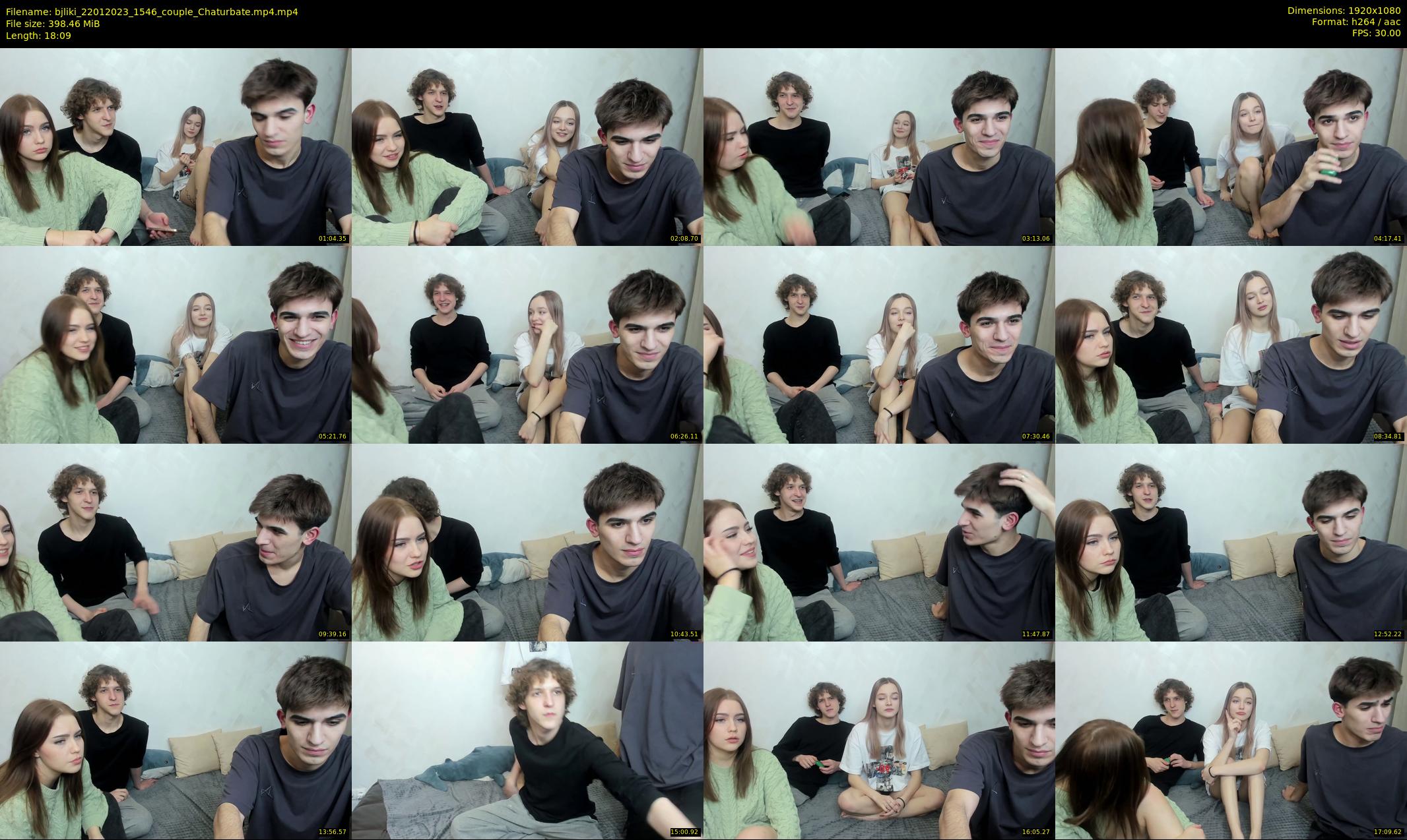 bjliki — 19 minute Chaturbate couple cam show recording, 1080p, Jan 22, 2023