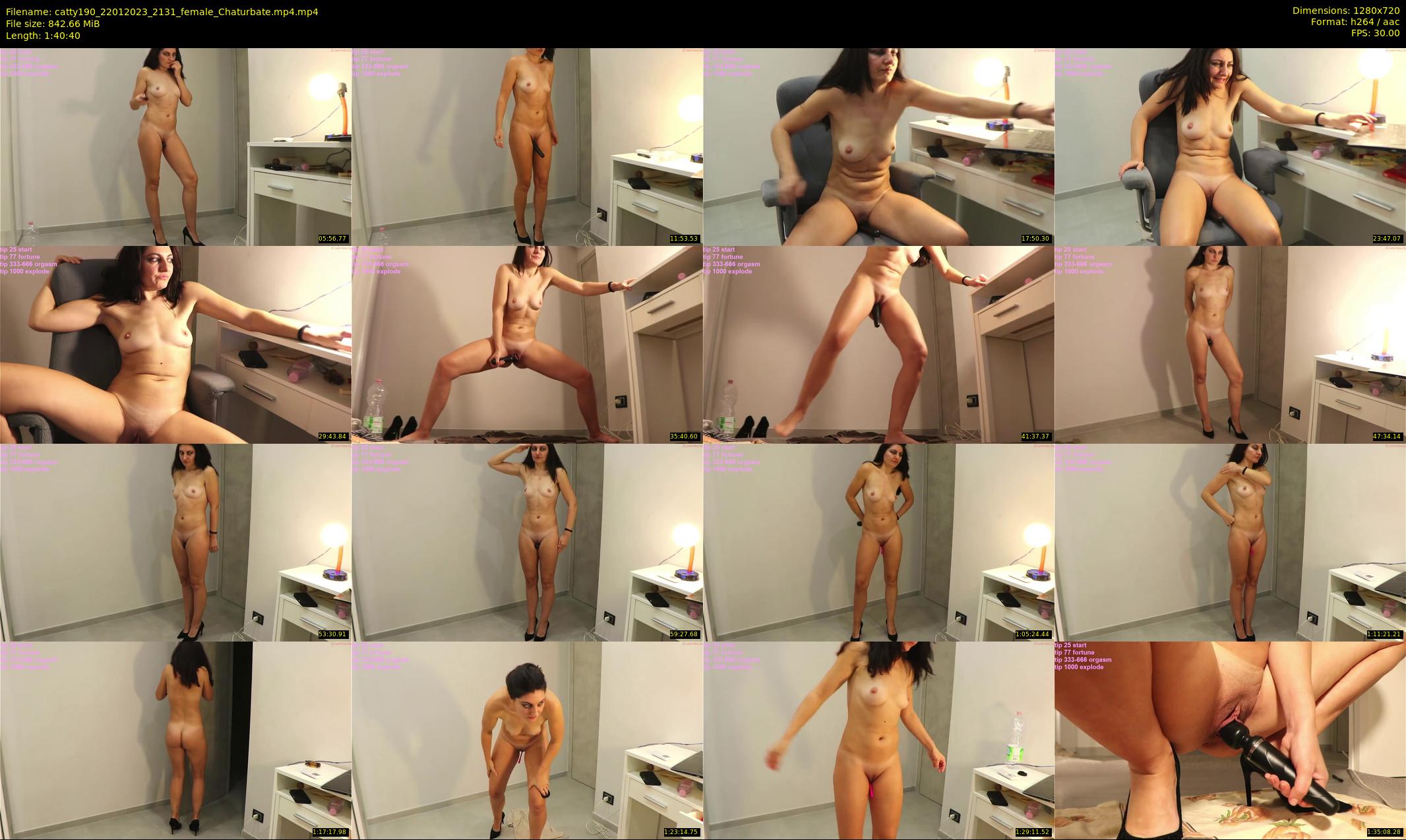 catty190 — 101 minute Chaturbate female cam show recording, 720p, Jan 22, 2023
