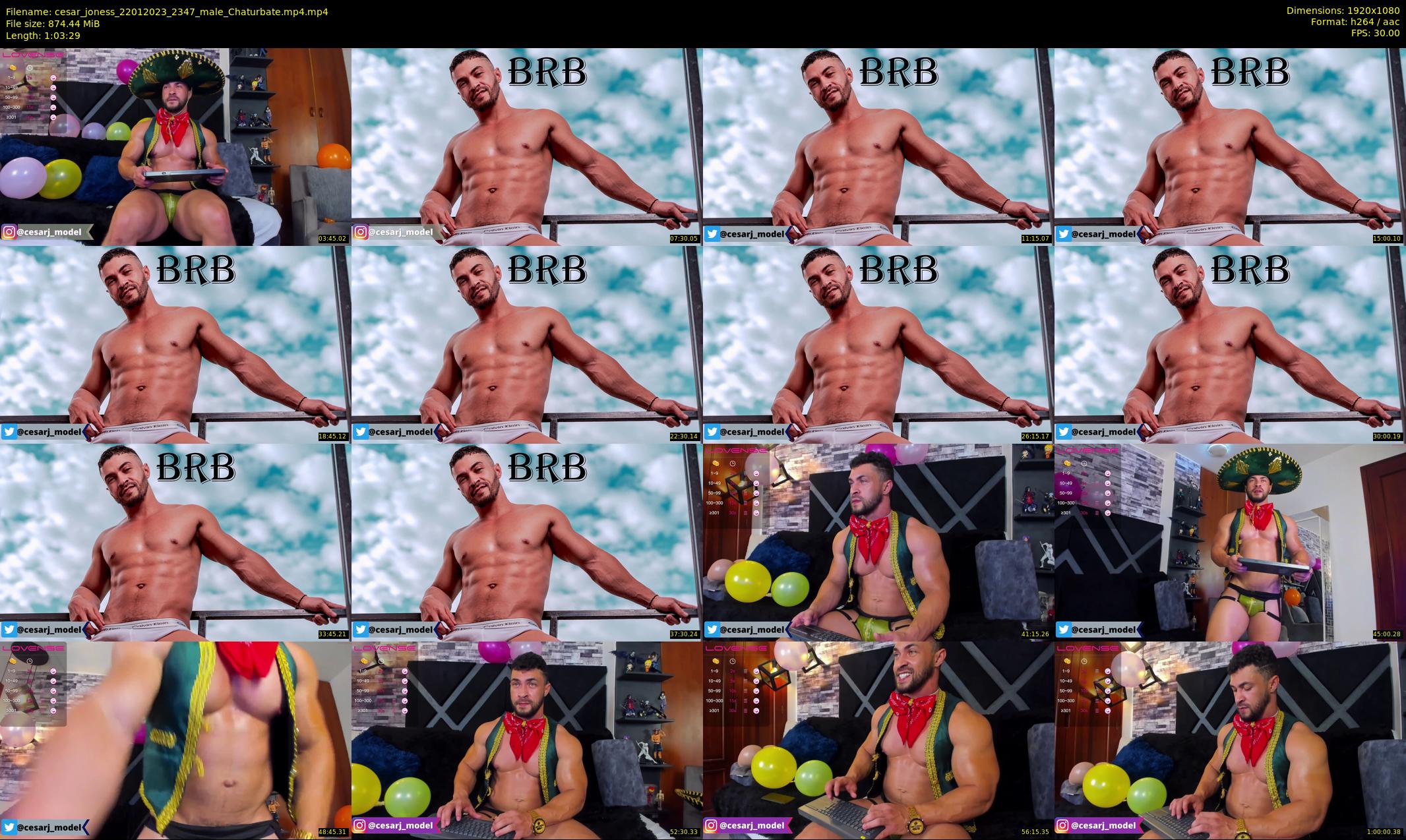 cesar_joness — 64 minute Chaturbate male cam show recording, 1080p, Jan 22, 2023