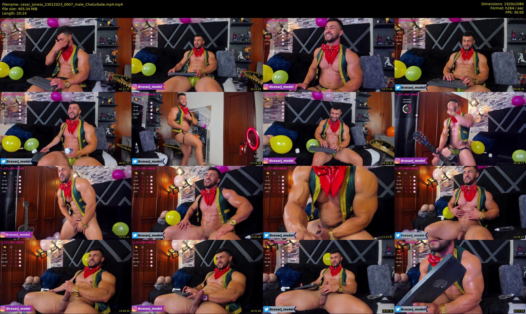 cesar_joness — 21 minute Chaturbate male cam show recording, 1080p, Jan 23, 2023