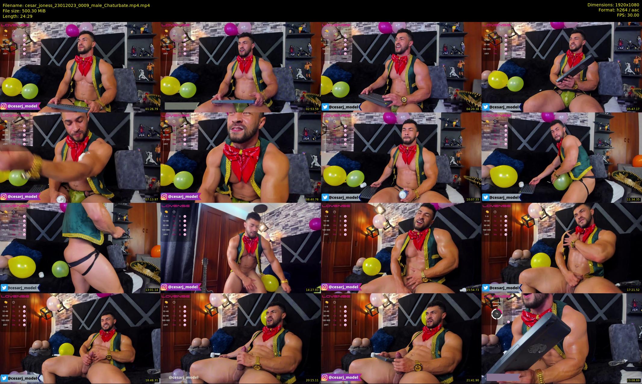 cesar_joness — 25 minute Chaturbate male cam show recording, 1080p, Jan 23, 2023